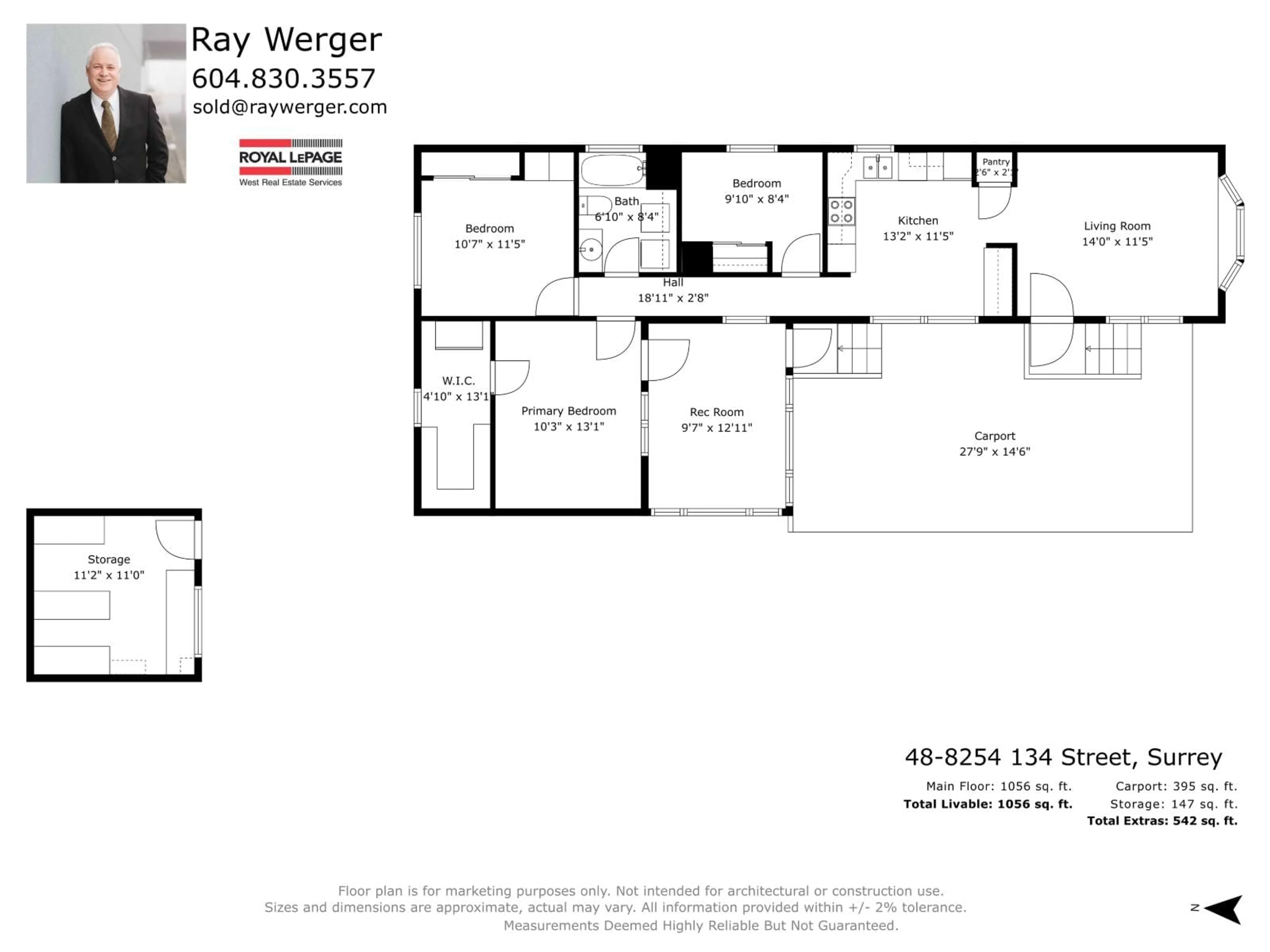Floor plan for 48 - 8254 134 STREET, Surrey British Columbia V3W6M2