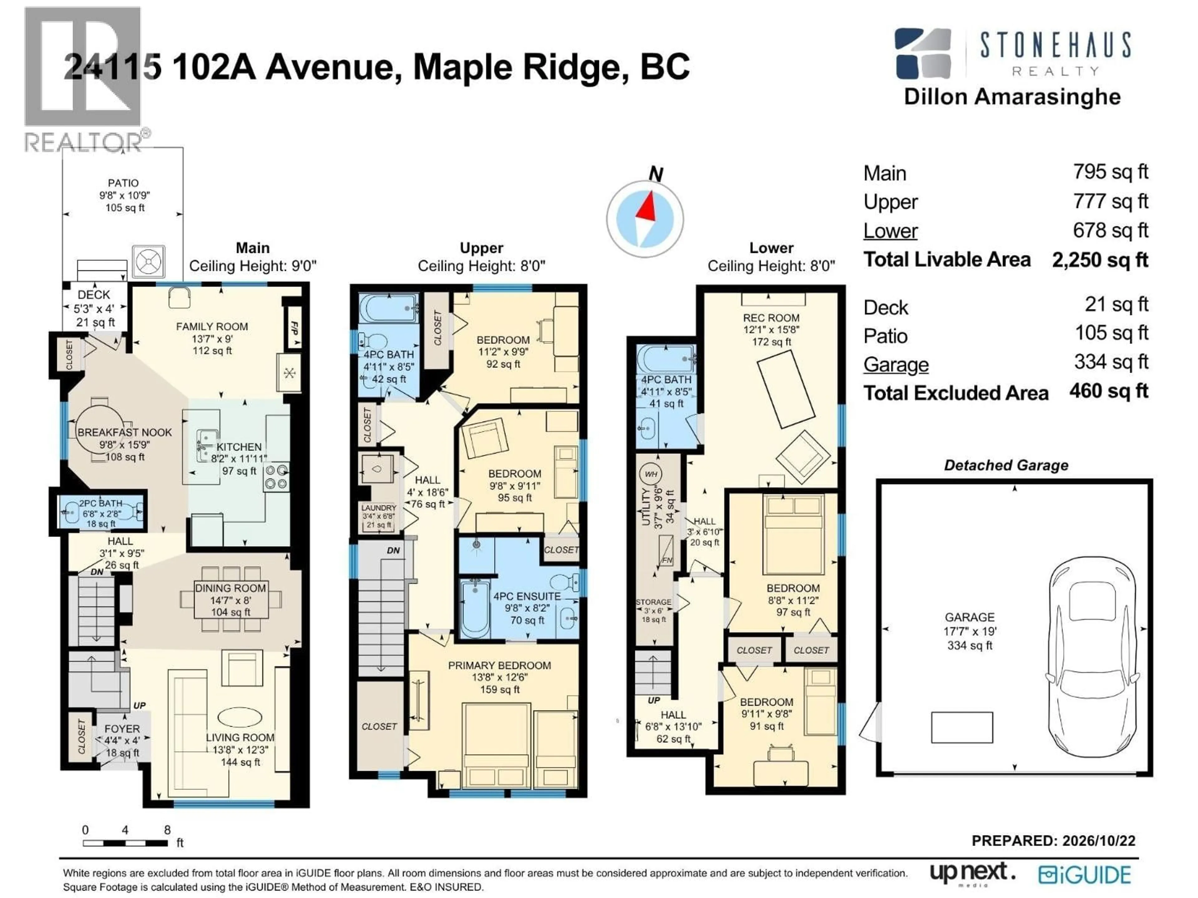 Floor plan for 24115 102A AVENUE, Maple Ridge British Columbia V2W2B3