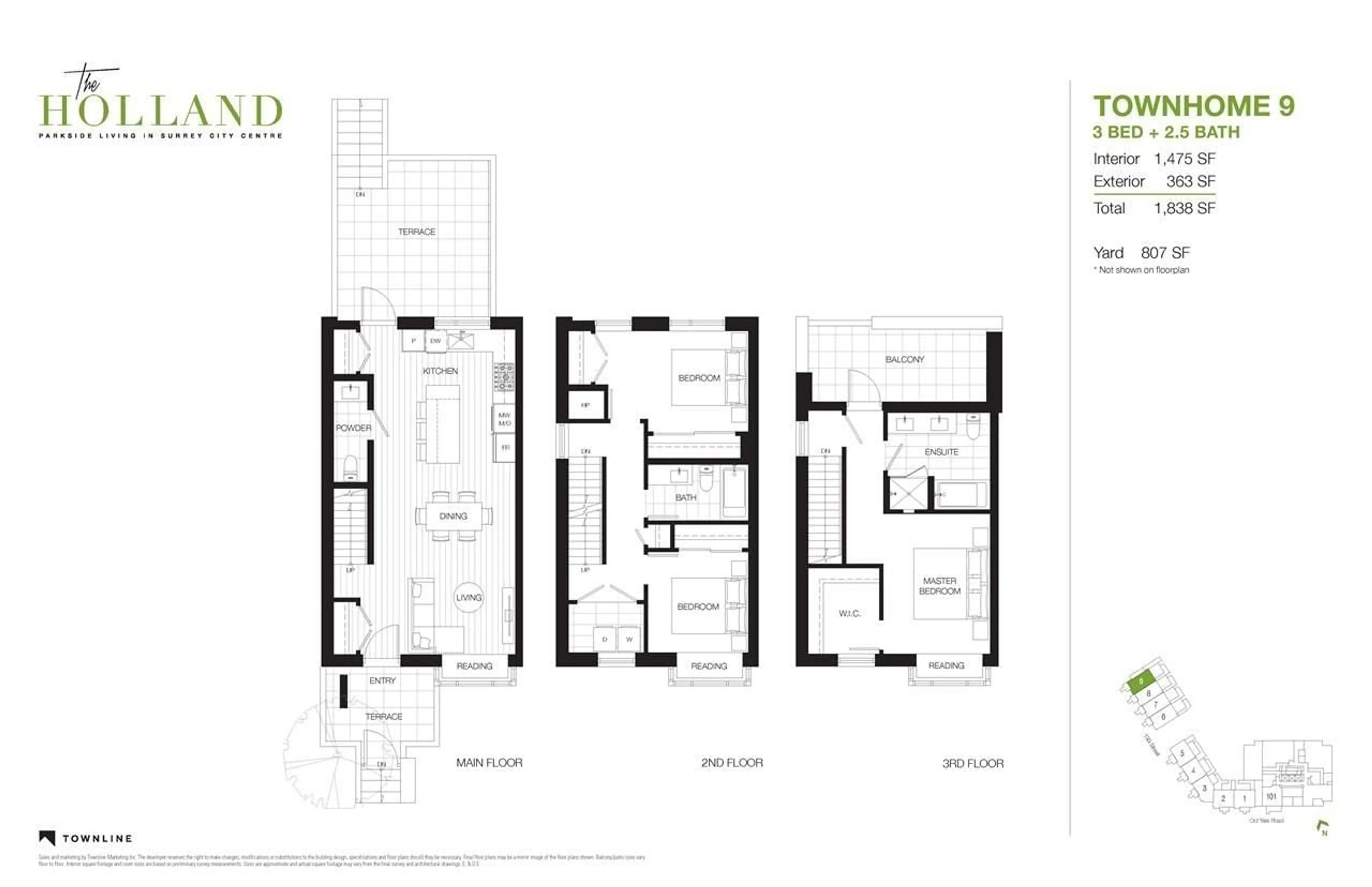 Floor plan for 9 - 10180 133 STREET, Surrey British Columbia V3T0S4