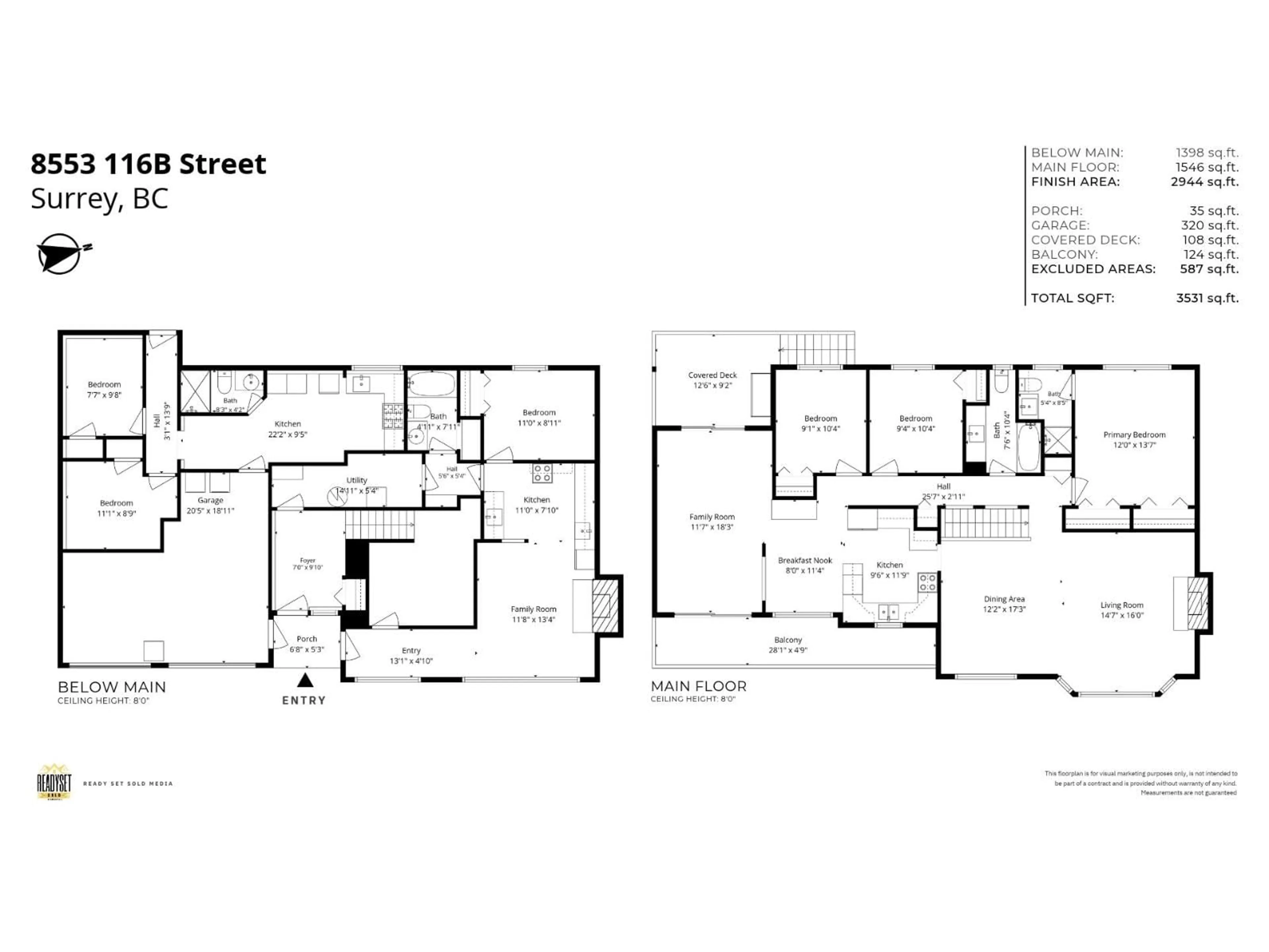 Floor plan for 8553 116B STREET, Delta British Columbia V4C7V1