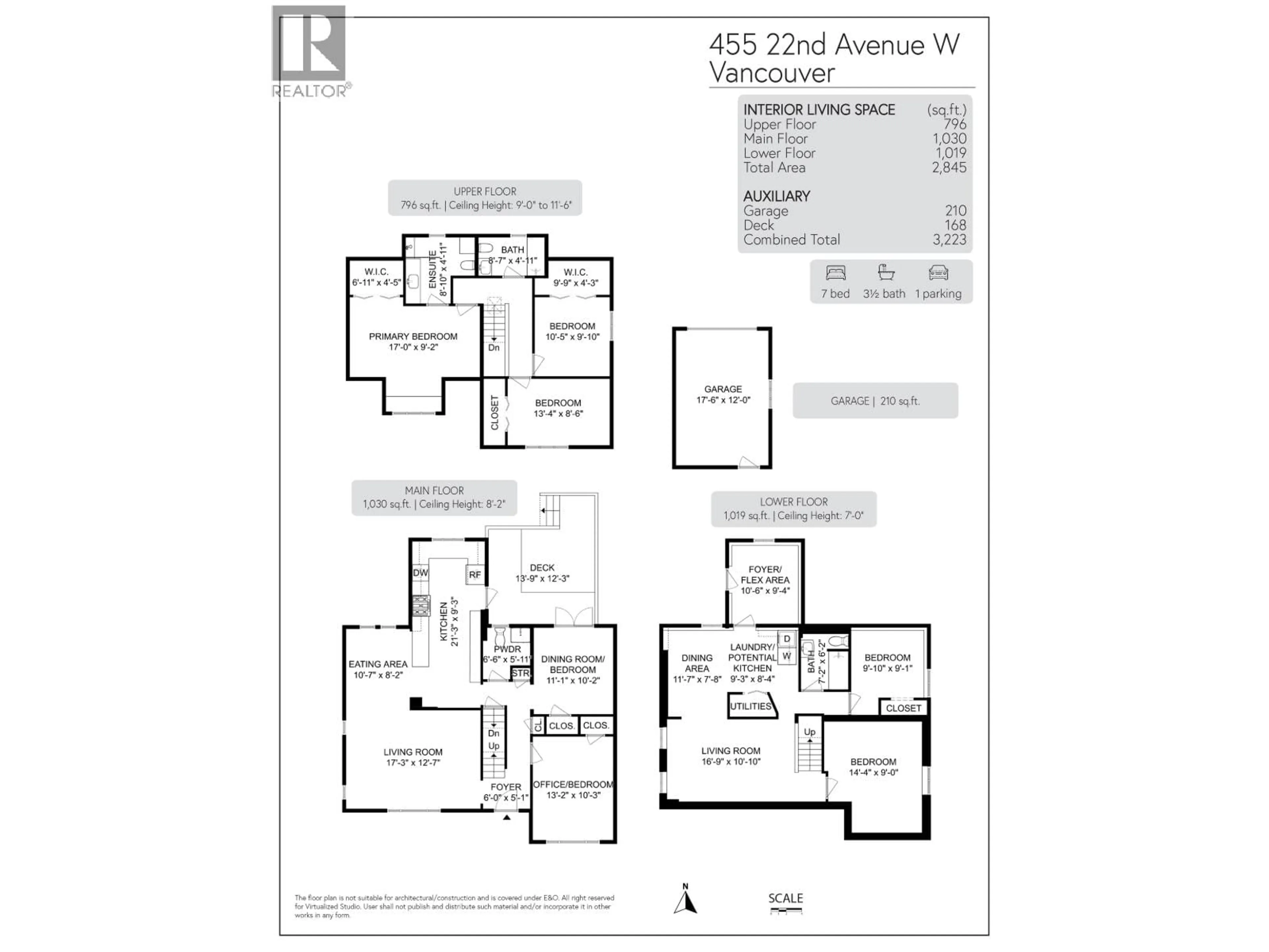 Floor plan for 455 22ND AVENUE, Vancouver British Columbia V5Y2G6
