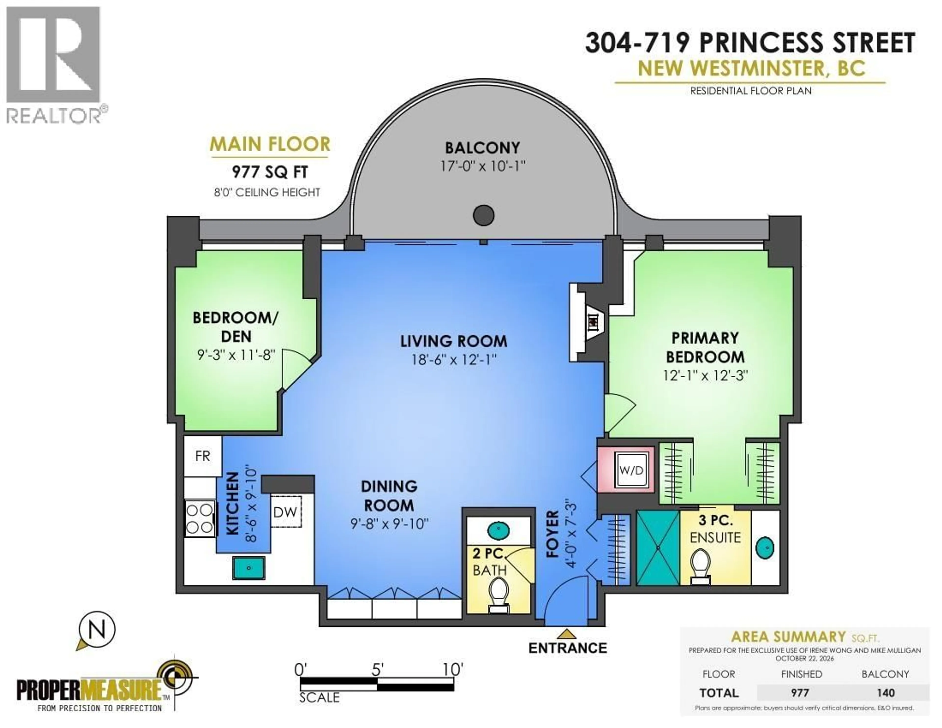 Floor plan for 304 - 719 PRINCESS STREET, New Westminster British Columbia V3M6T9
