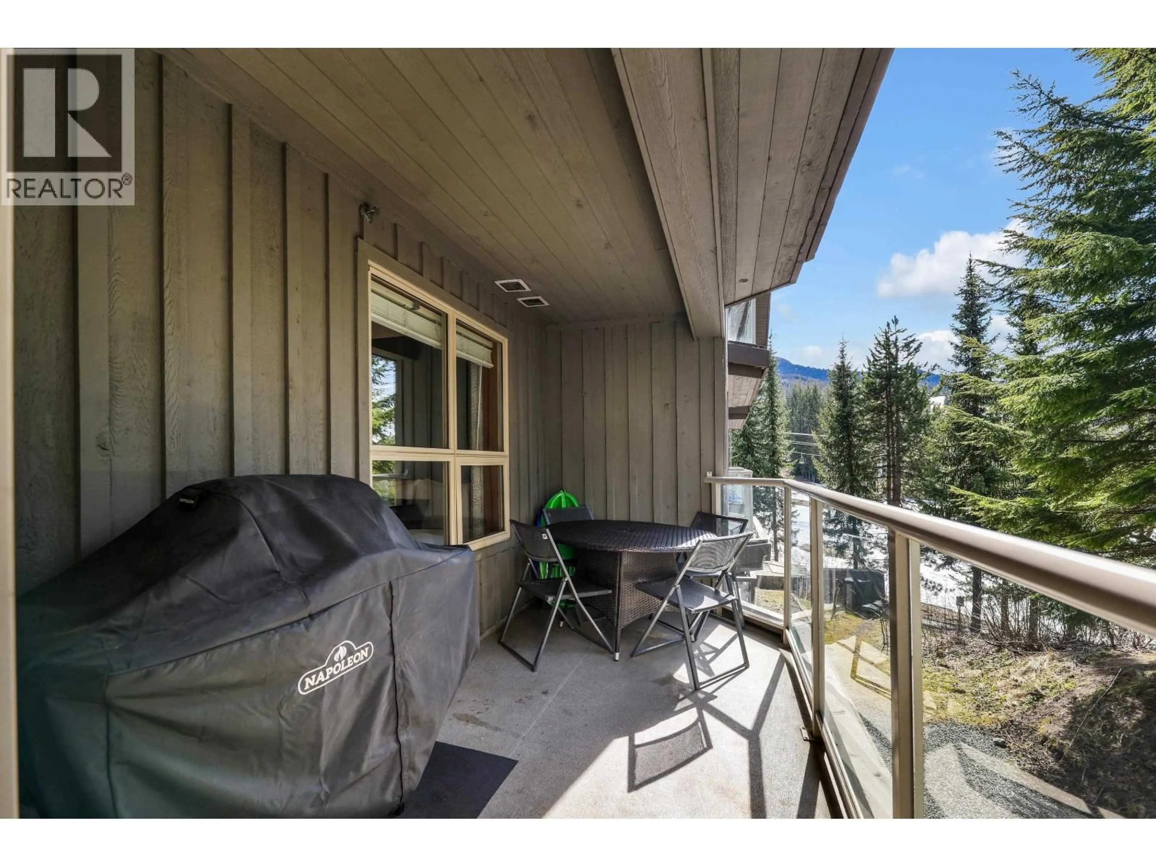 Balcony in the apartment, mountain view for 212 - 4800 SPEARHEAD DRIVE, Whistler British Columbia V0N1B4