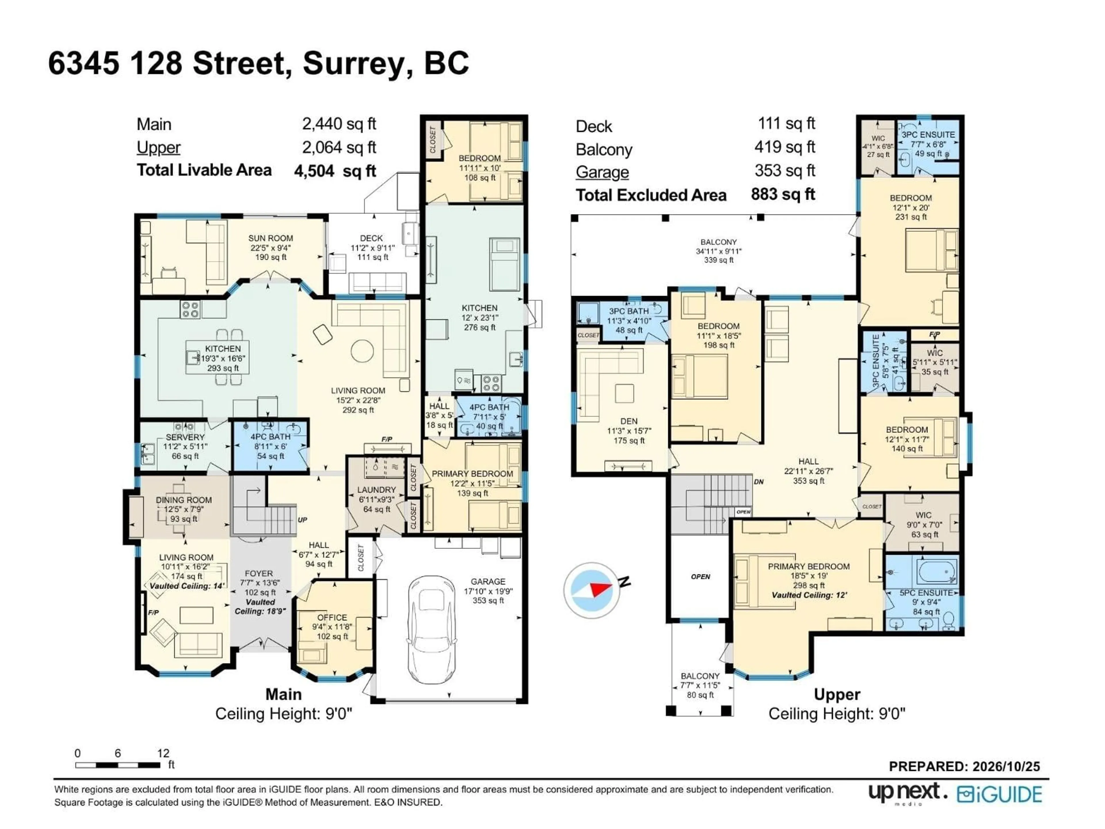 Floor plan for 6345 128TH STREET, Surrey British Columbia V3X1S9