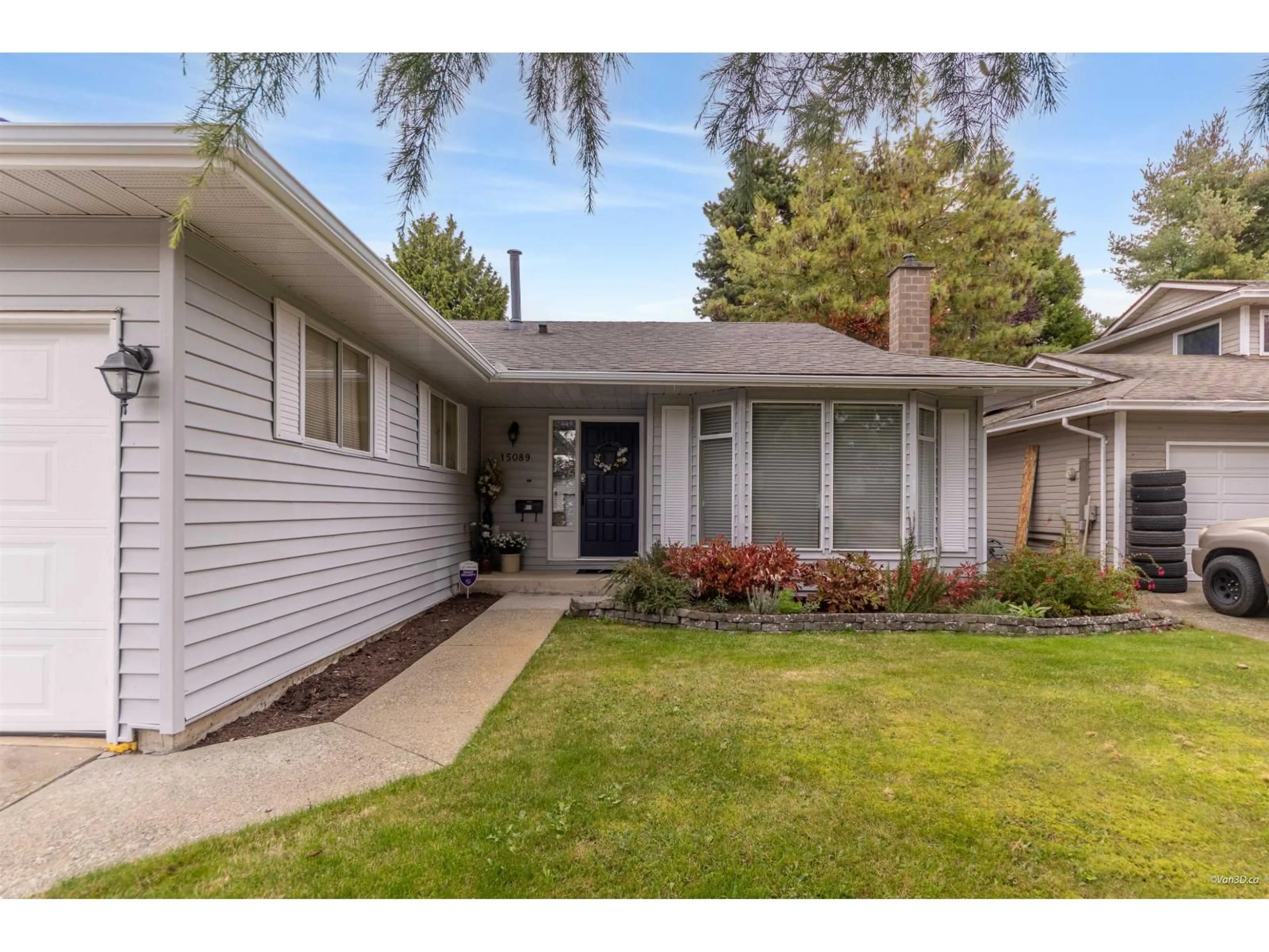 Home with vinyl exterior material, street for 15089 19A AVENUE, Surrey British Columbia V4A7G8