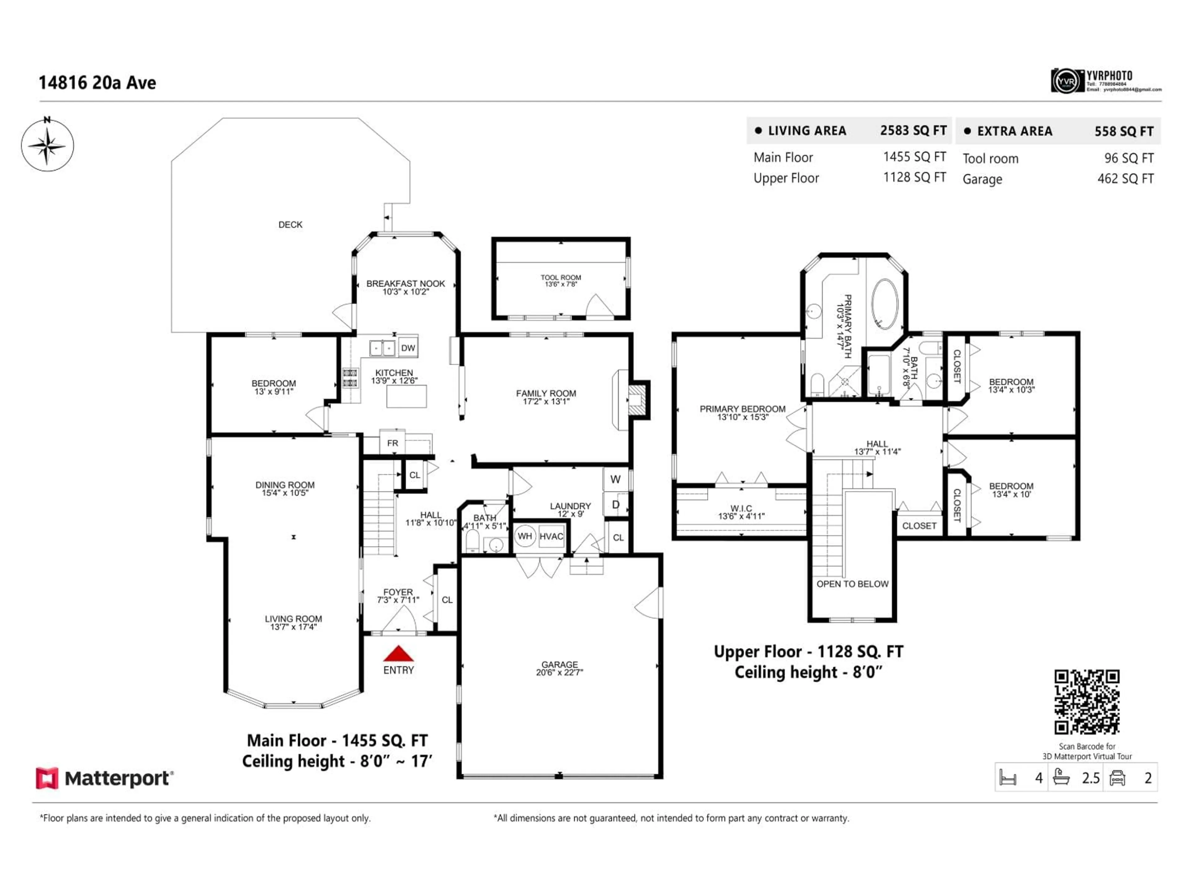Floor plan for 14816 20A AVENUE, Surrey British Columbia V4A8L3