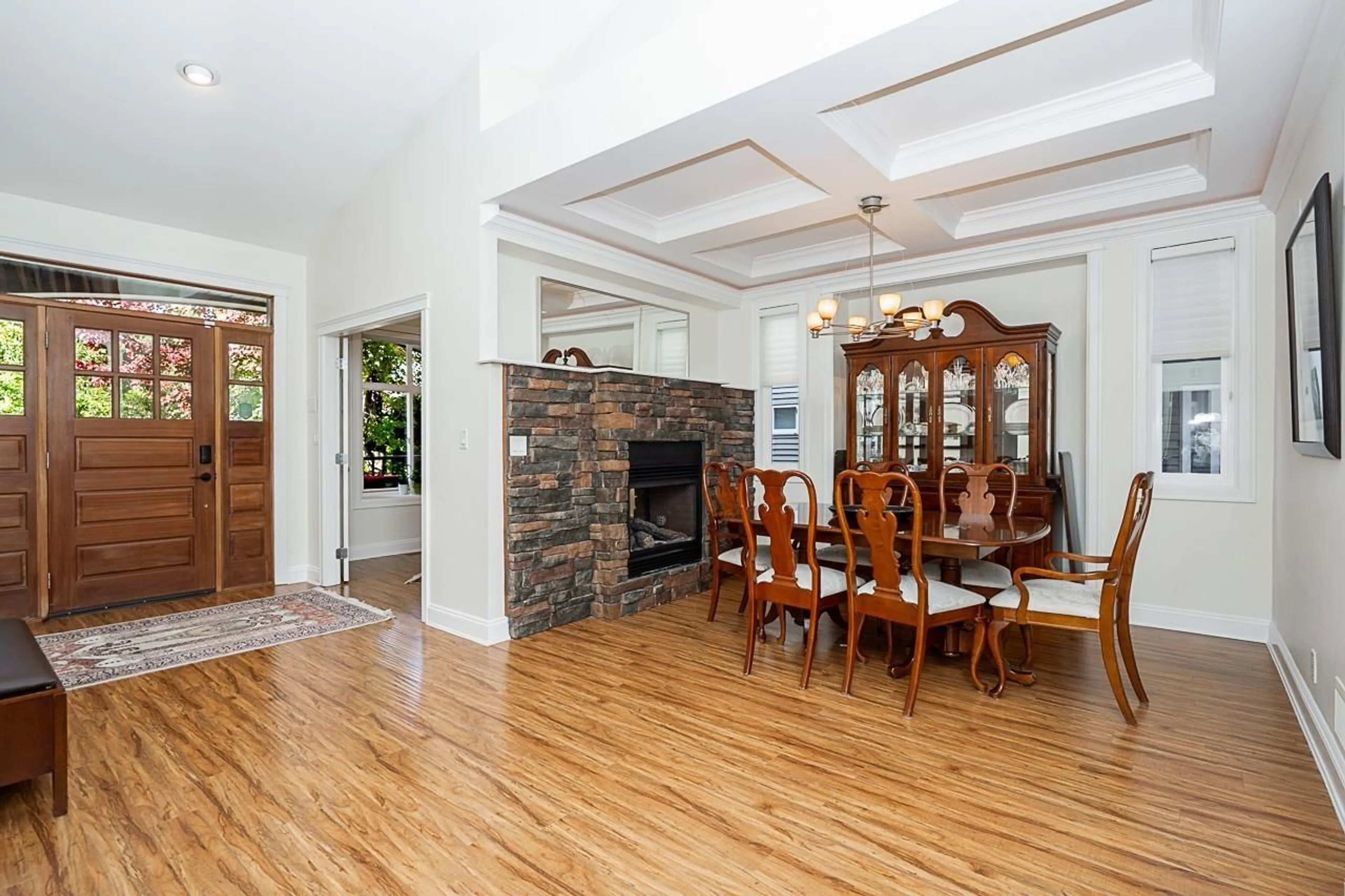 Dining room, wood/laminate floor for 8348 167A STREET, Surrey British Columbia V4N5E7