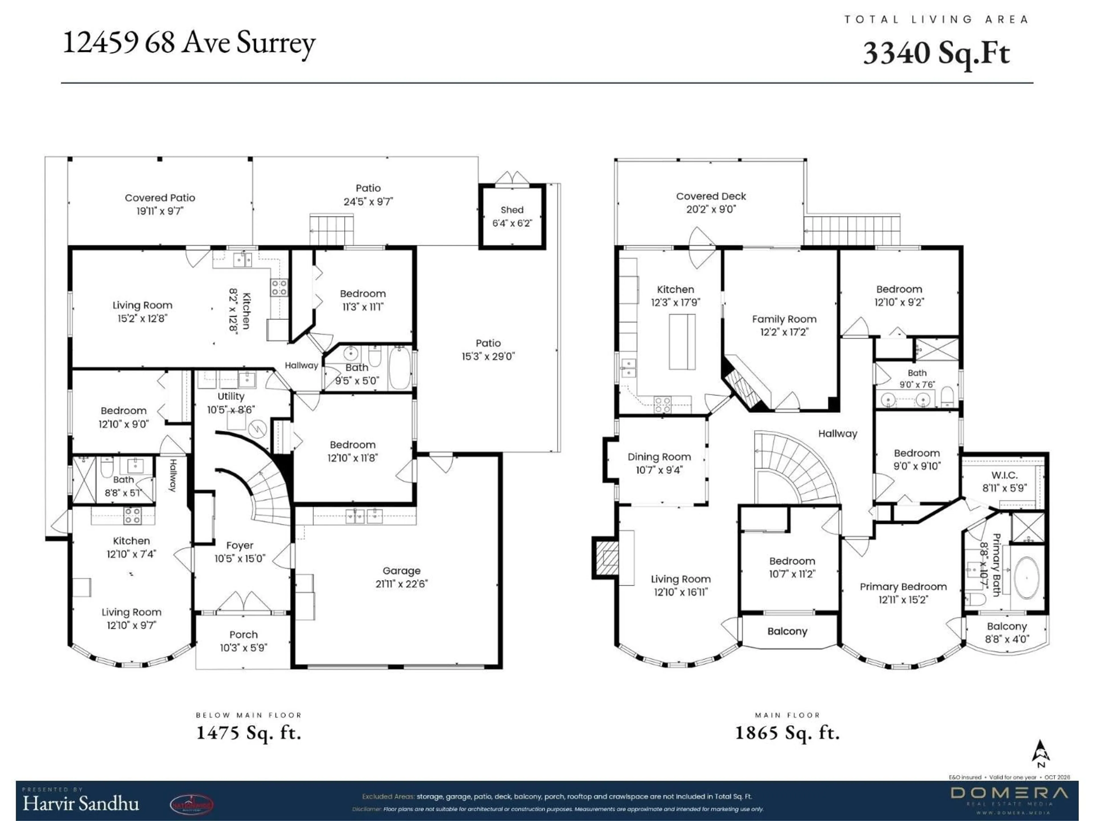 Floor plan for 12459 68 AVENUE, Surrey British Columbia V3W2C9