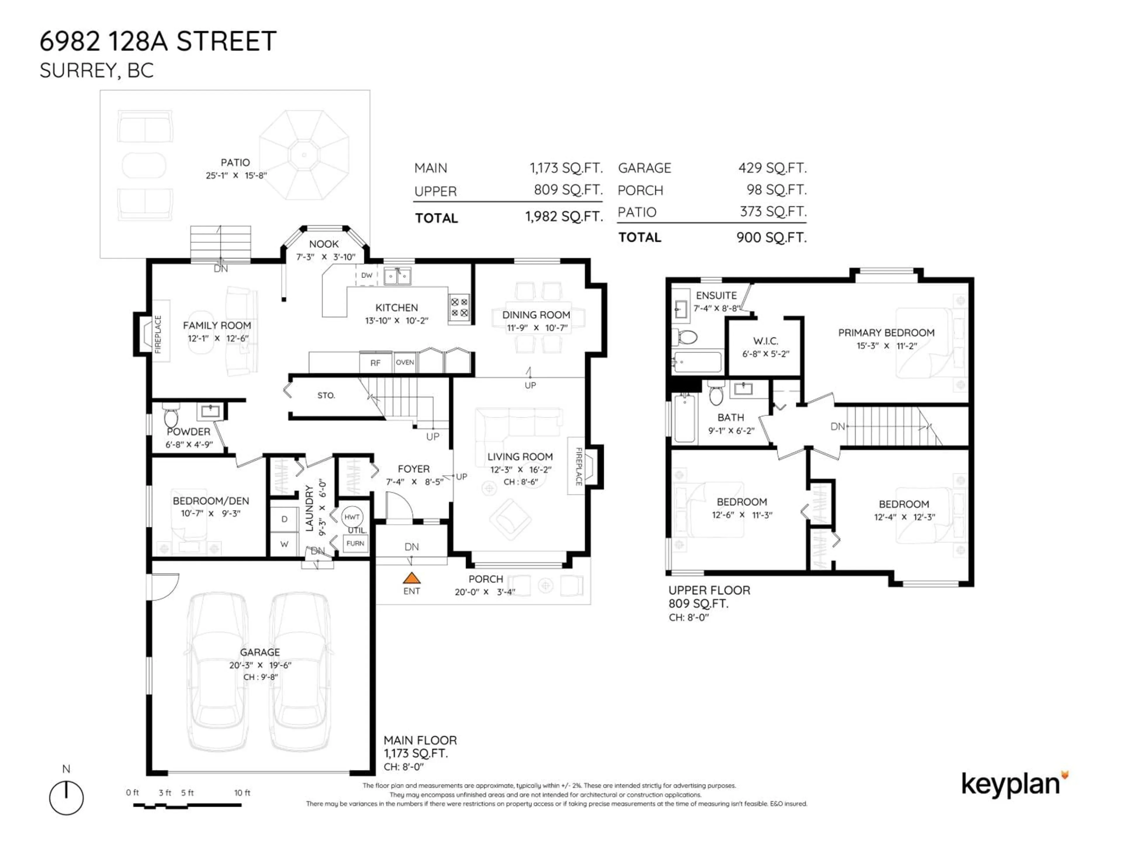 Floor plan for 6982 128A STREET, Surrey British Columbia V3W0P1