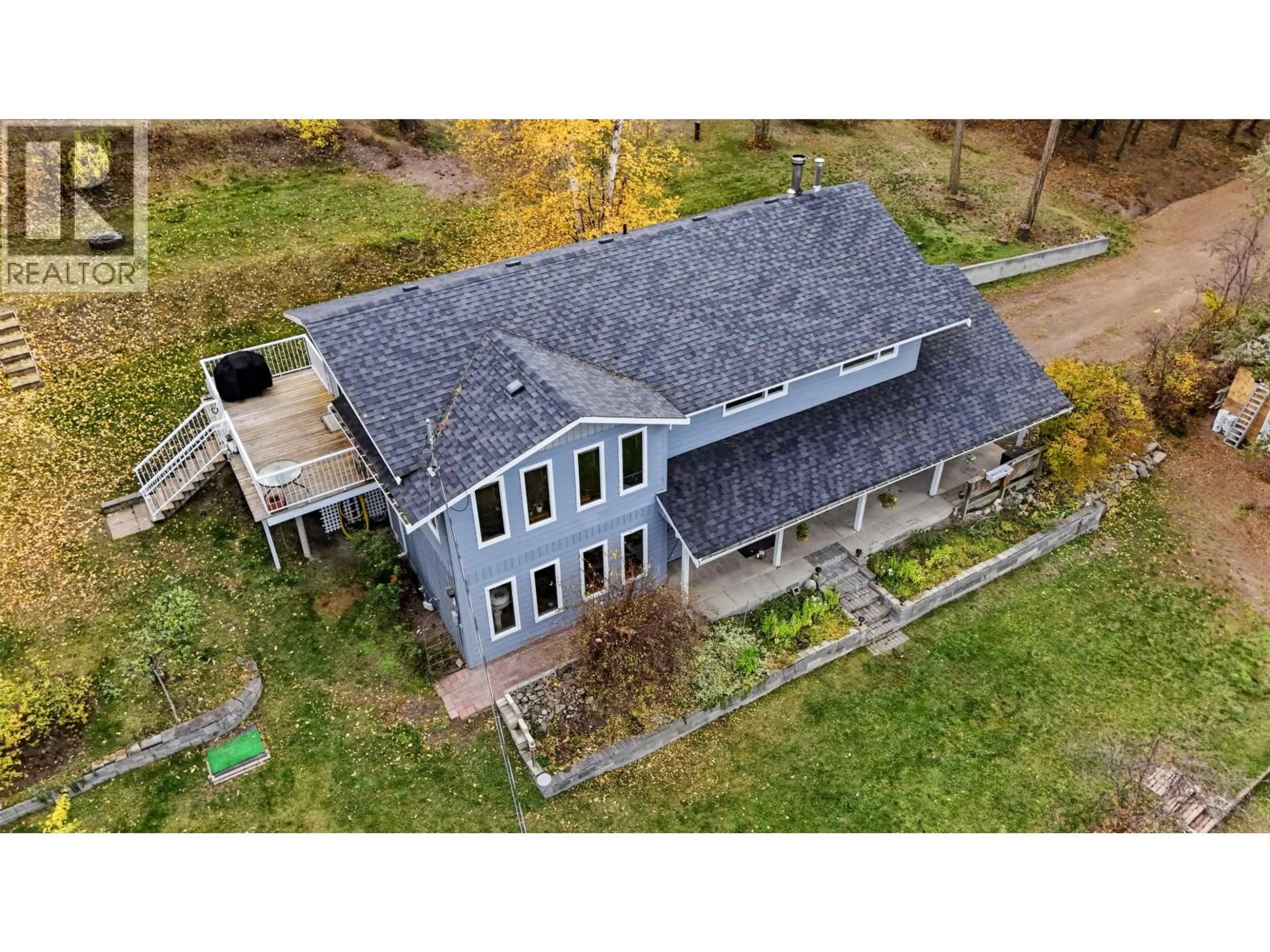 A pic from outside/outdoor area/front of a property/back of a property/a pic from drone, building for 1931 SOUTH LAKESIDE DRIVE, Williams Lake British Columbia V2G5G1