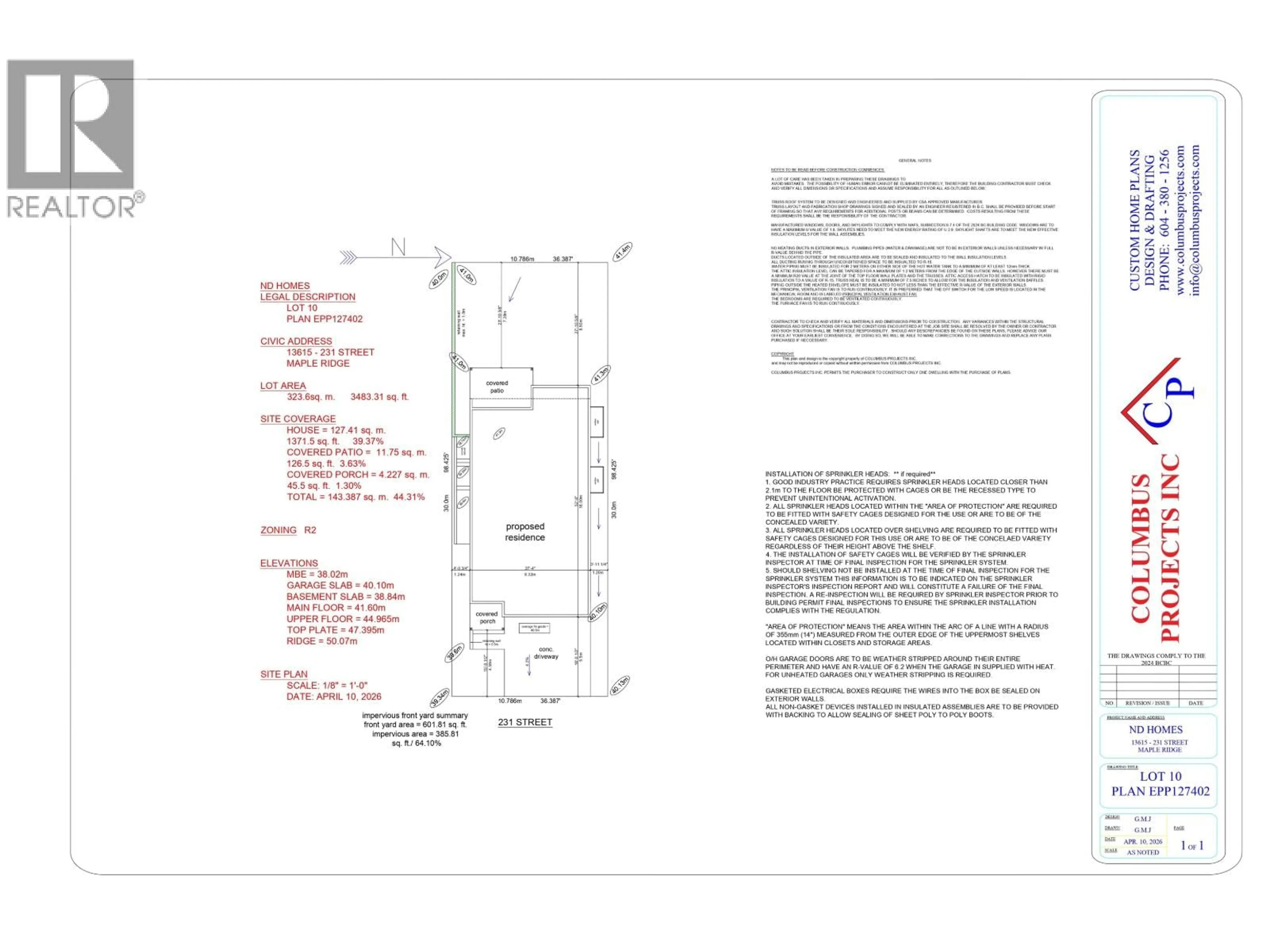 Floor plan for 13615 231 STREET, Maple Ridge British Columbia V2X0S2
