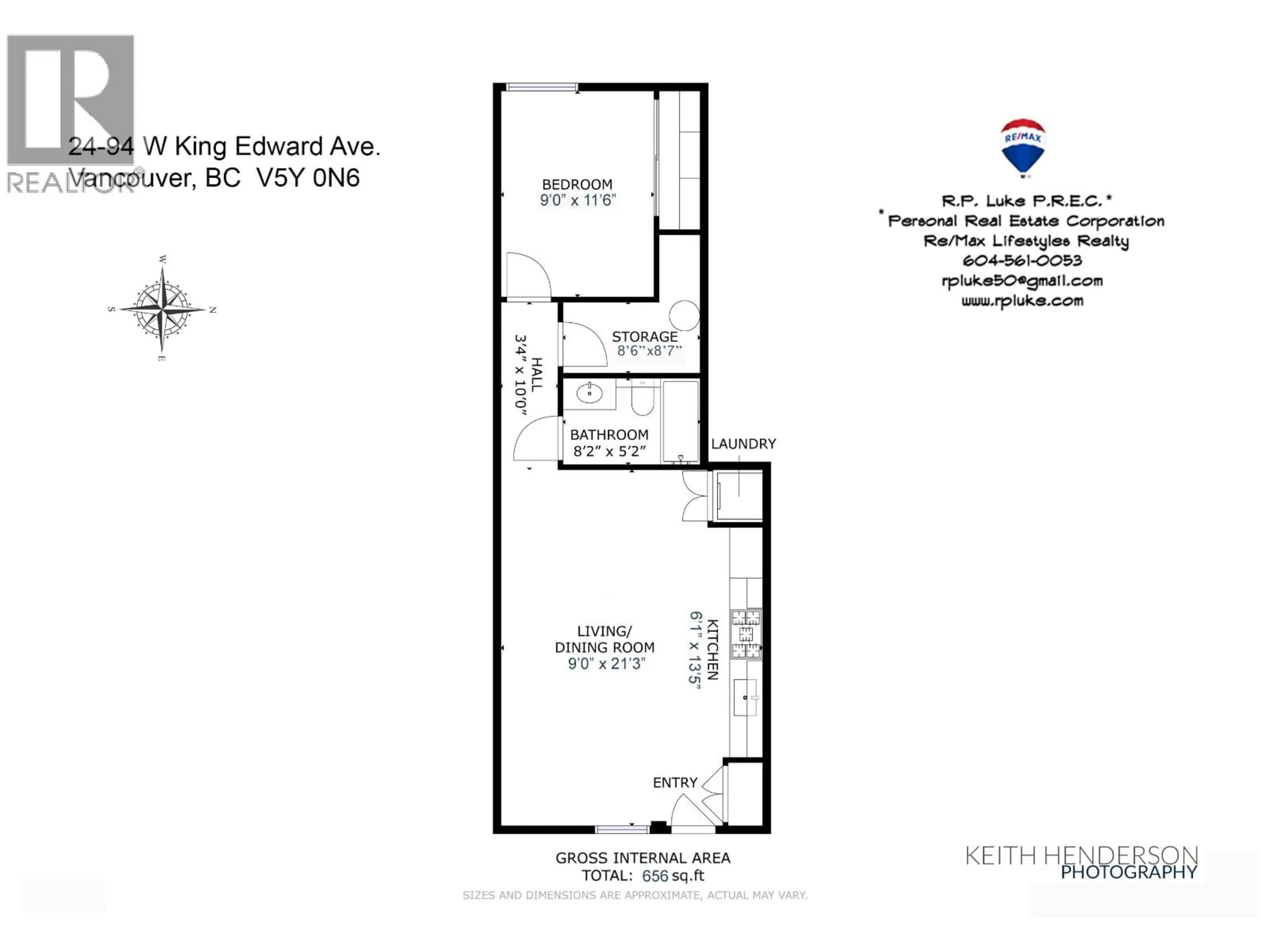 Floor plan for 24 - 94 KING EDWARD AVENUE, Vancouver British Columbia V5Y0N6