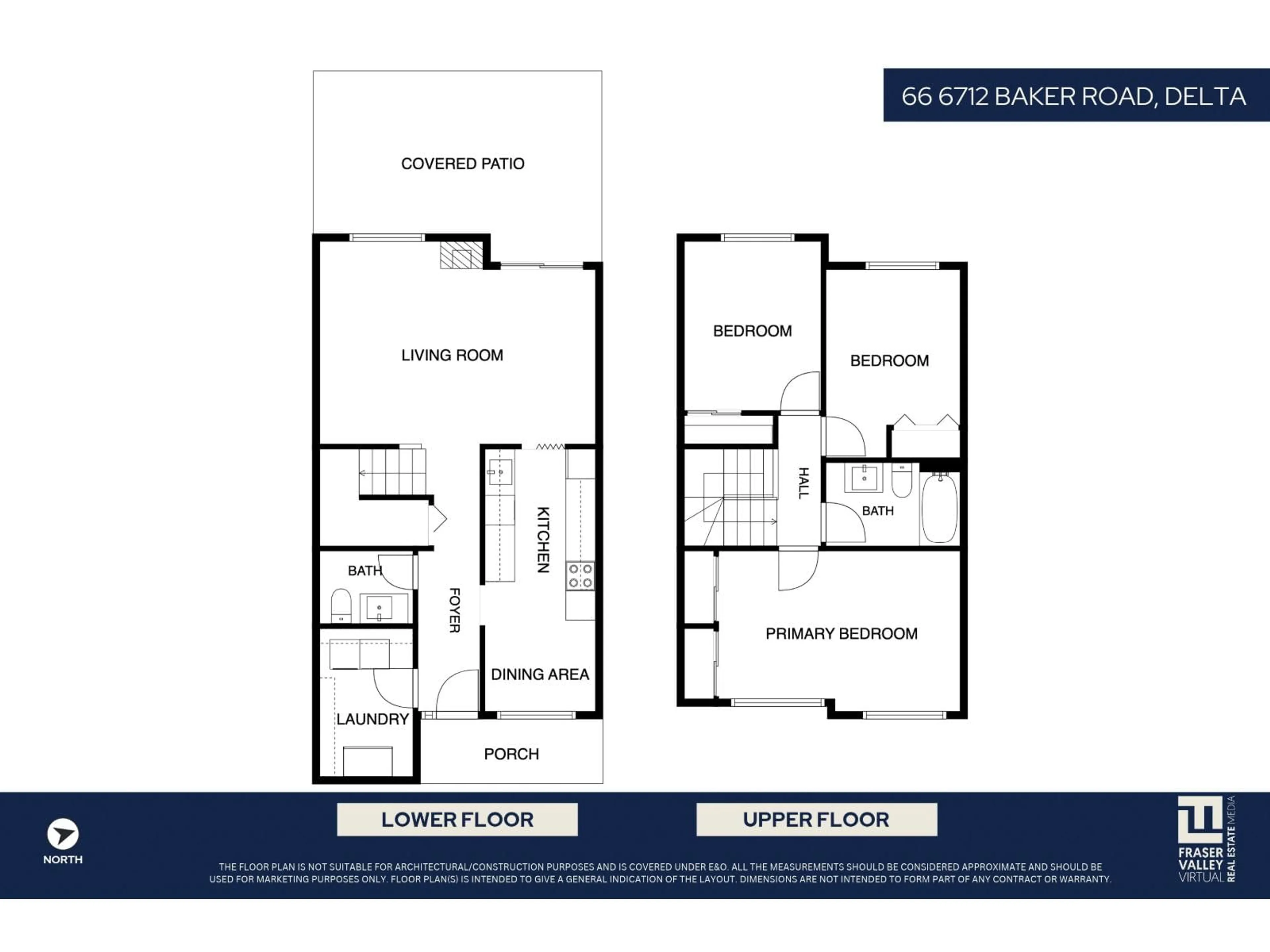 Floor plan for 66 - 6712 BAKER ROAD, Delta British Columbia V4E2V3