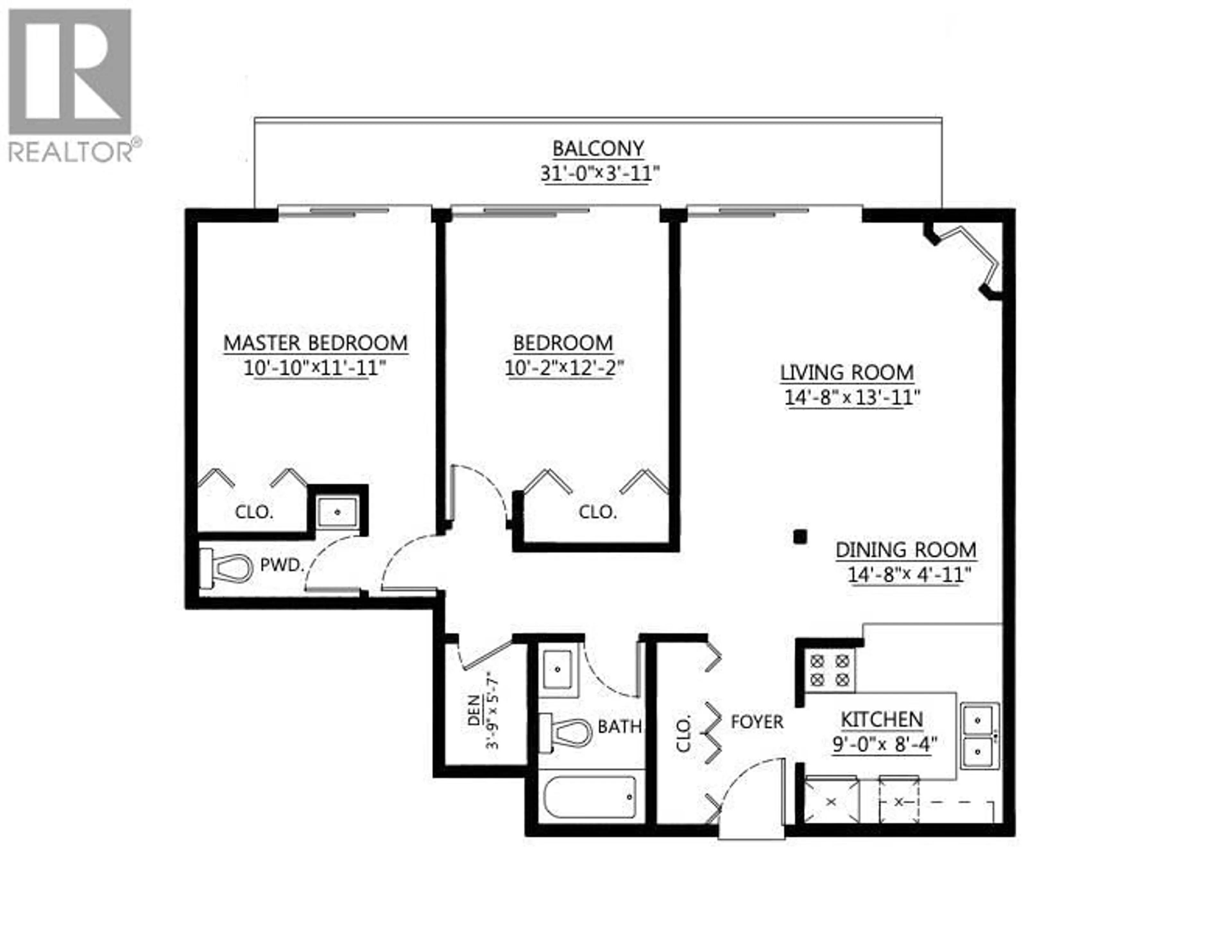 Floor plan for 301 - 720 EIGHTH AVENUE, New Westminster British Columbia V3M2R3