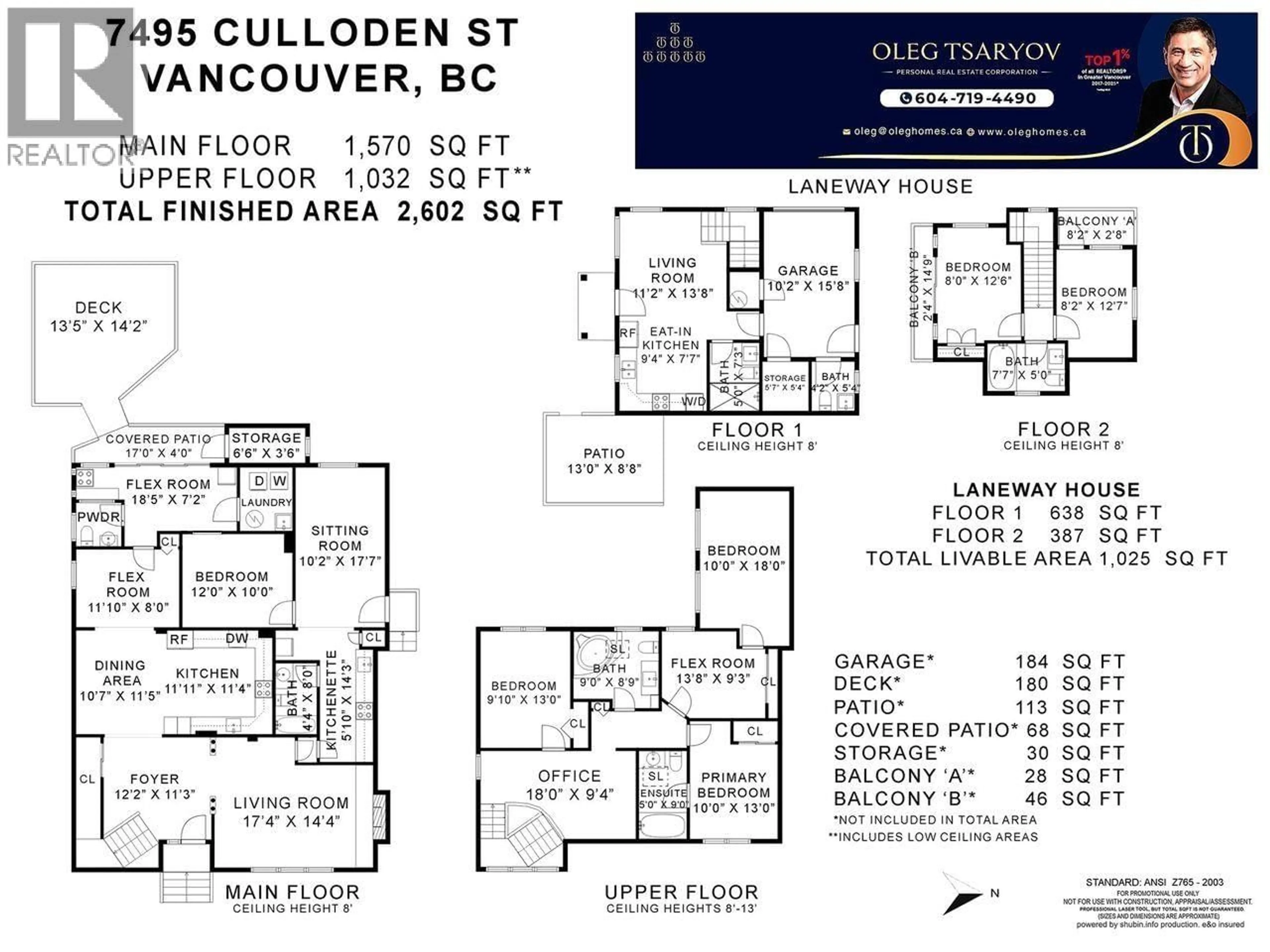 Floor plan for 7495 CULLODEN STREET, Vancouver British Columbia V5X4K3