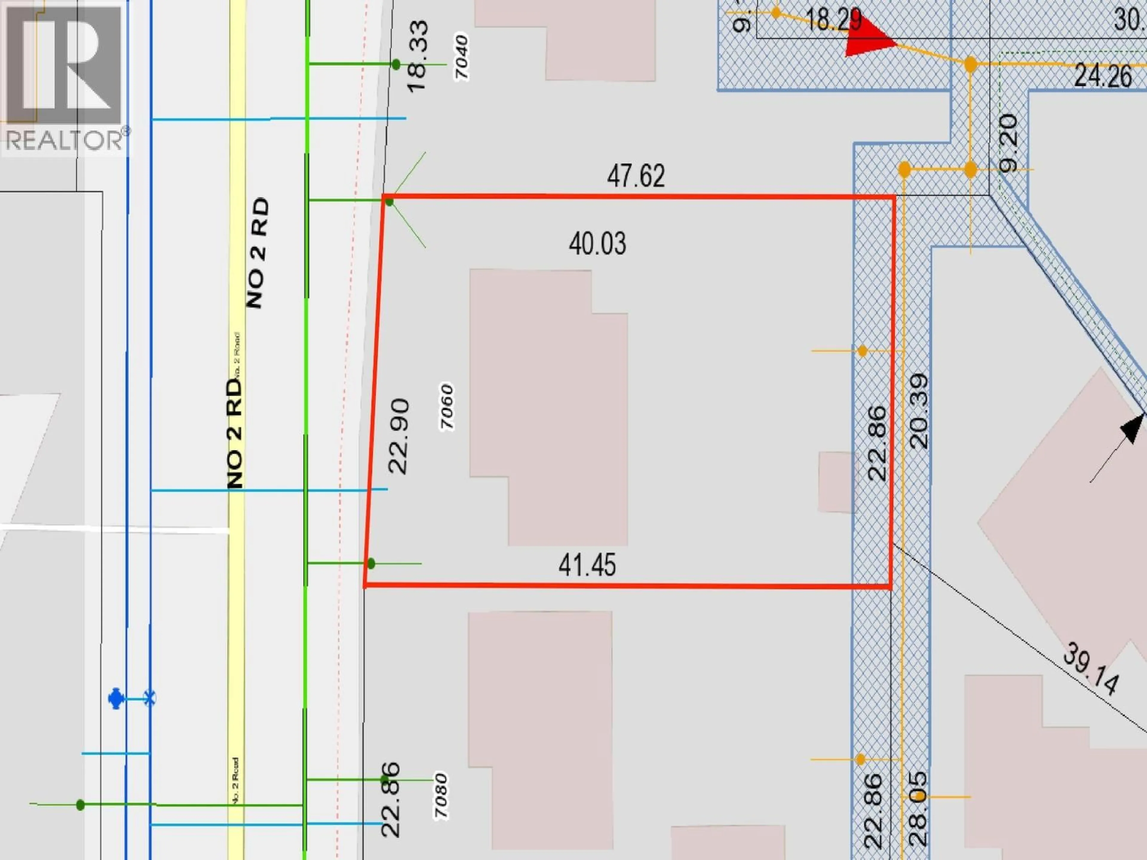 Picture of a map for 7060 NO. 2 ROAD, Richmond British Columbia V7C3L6