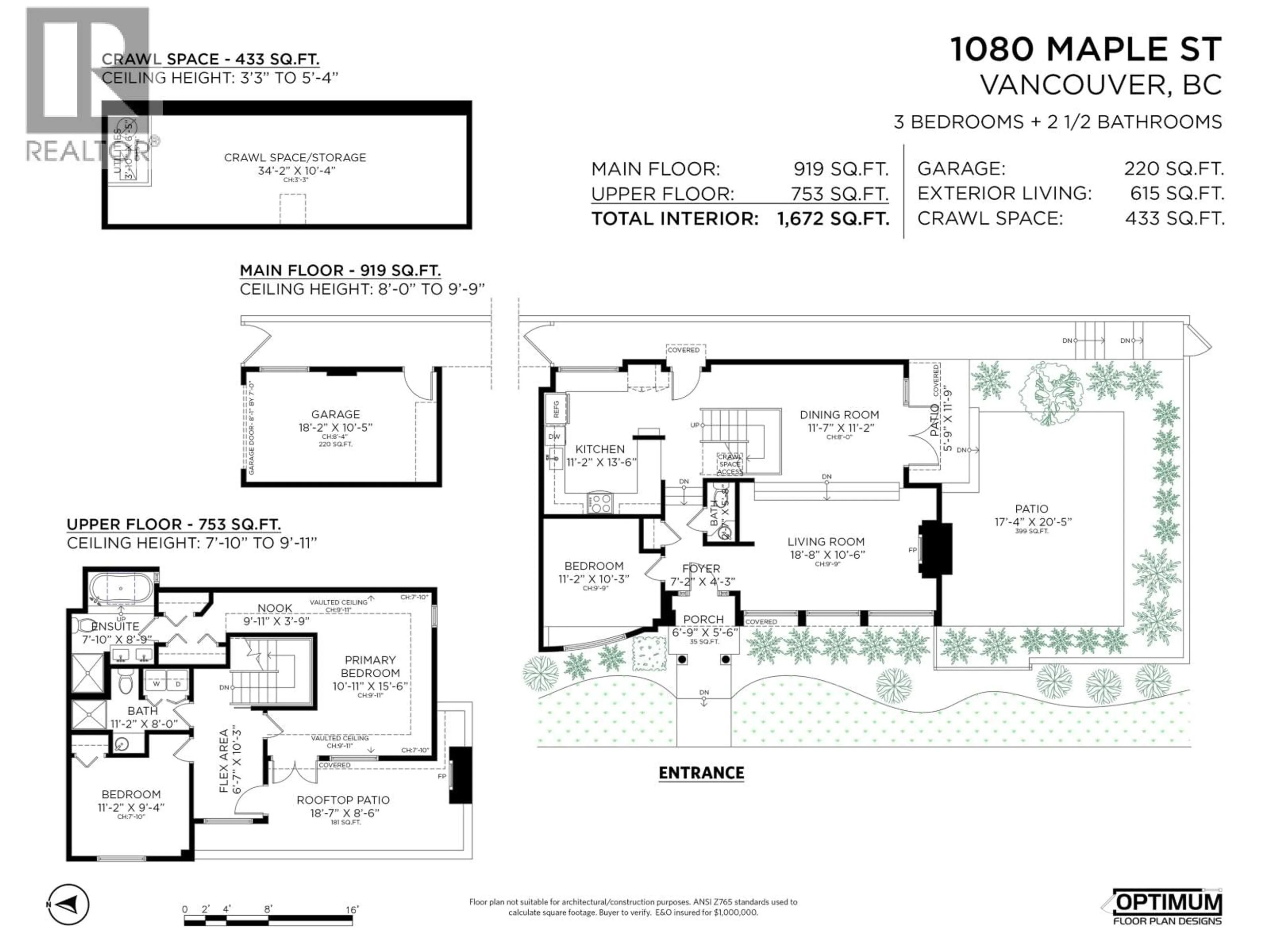 Floor plan for 1080 MAPLE STREET, Vancouver British Columbia V6J3R5