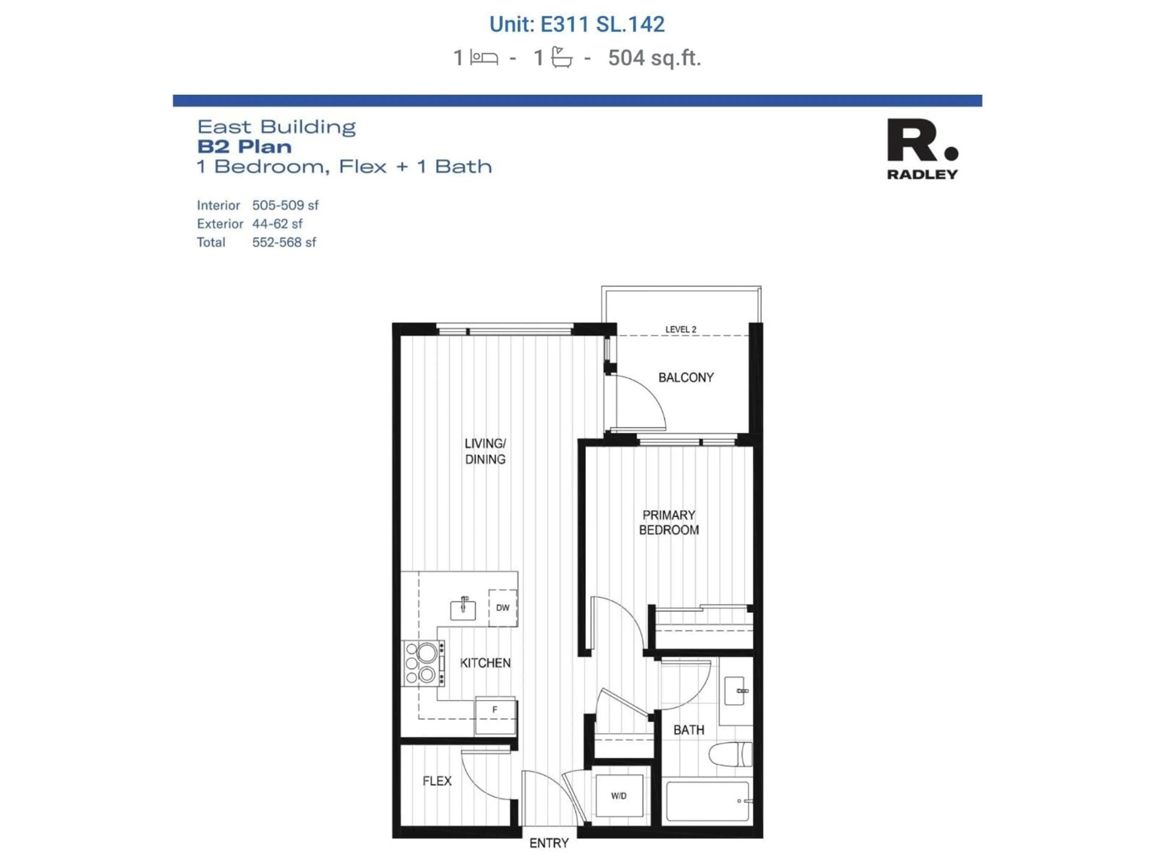 Floor plan for E410 - 13858 108 AVENUE, Surrey British Columbia V3T0T8