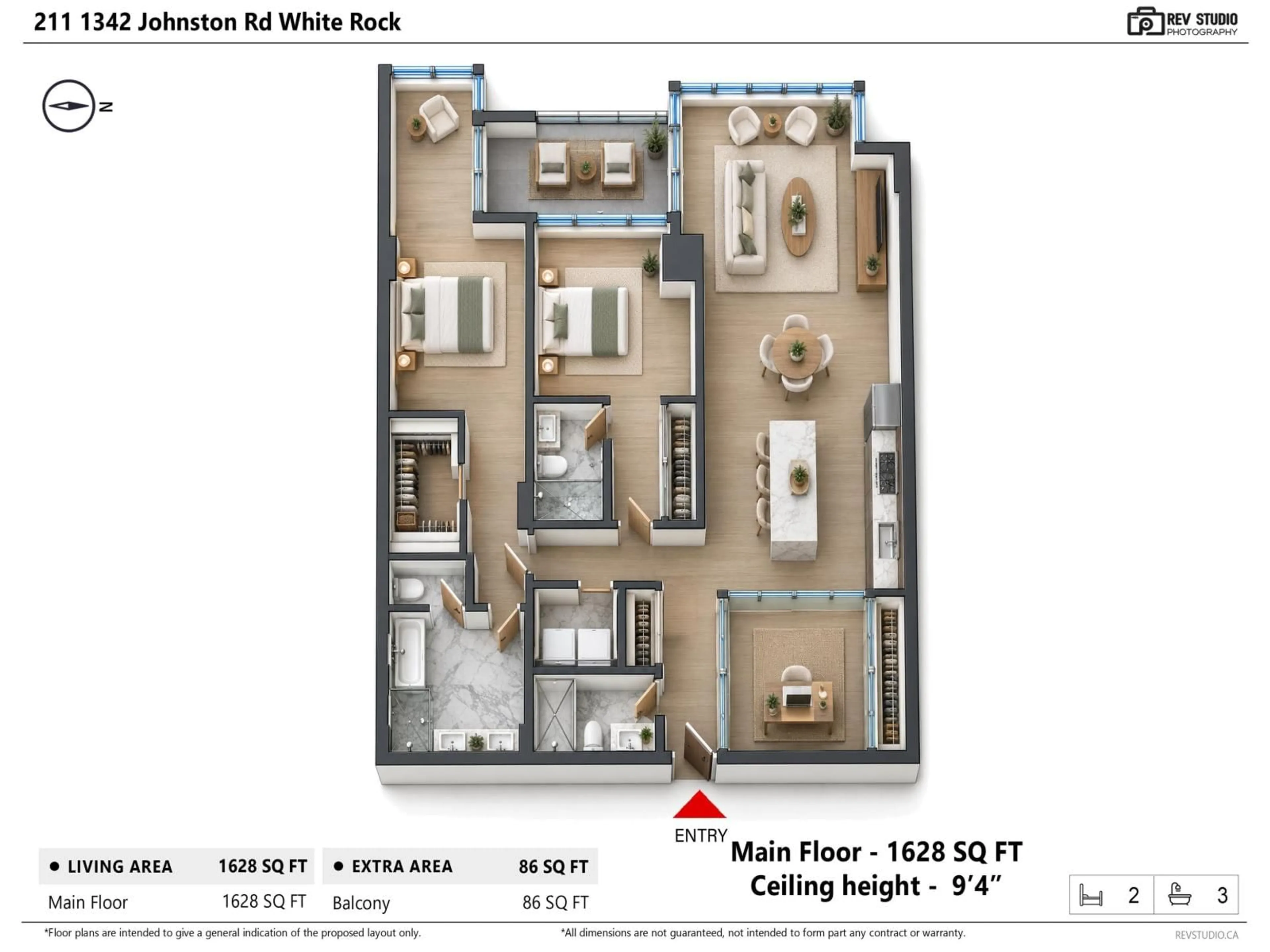 Floor plan for 211 - 1342 JOHNSTON ROAD, White Rock British Columbia V4B0C7