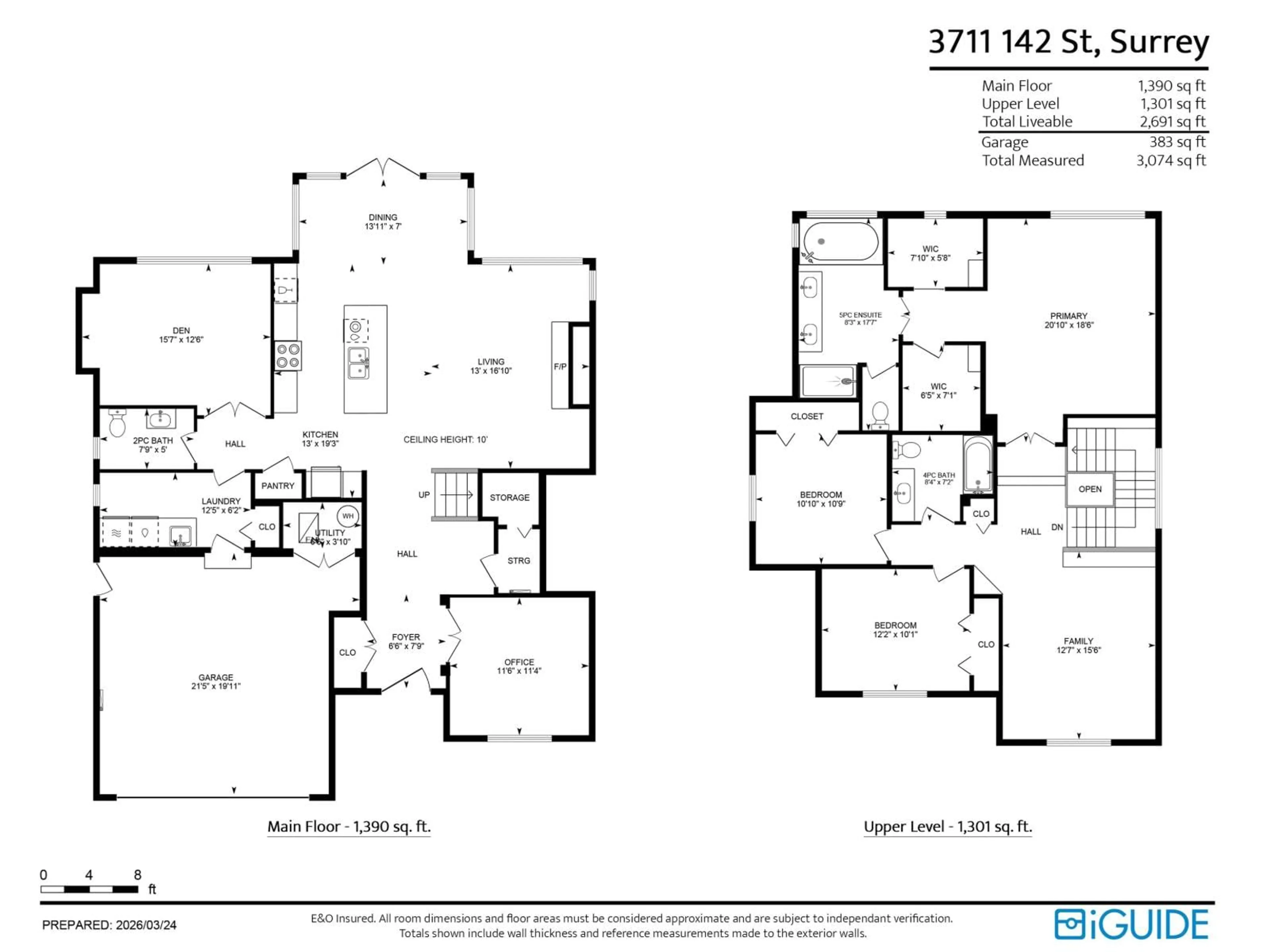 Floor plan for 3711 142ND STREET, Surrey British Columbia V4P0C2