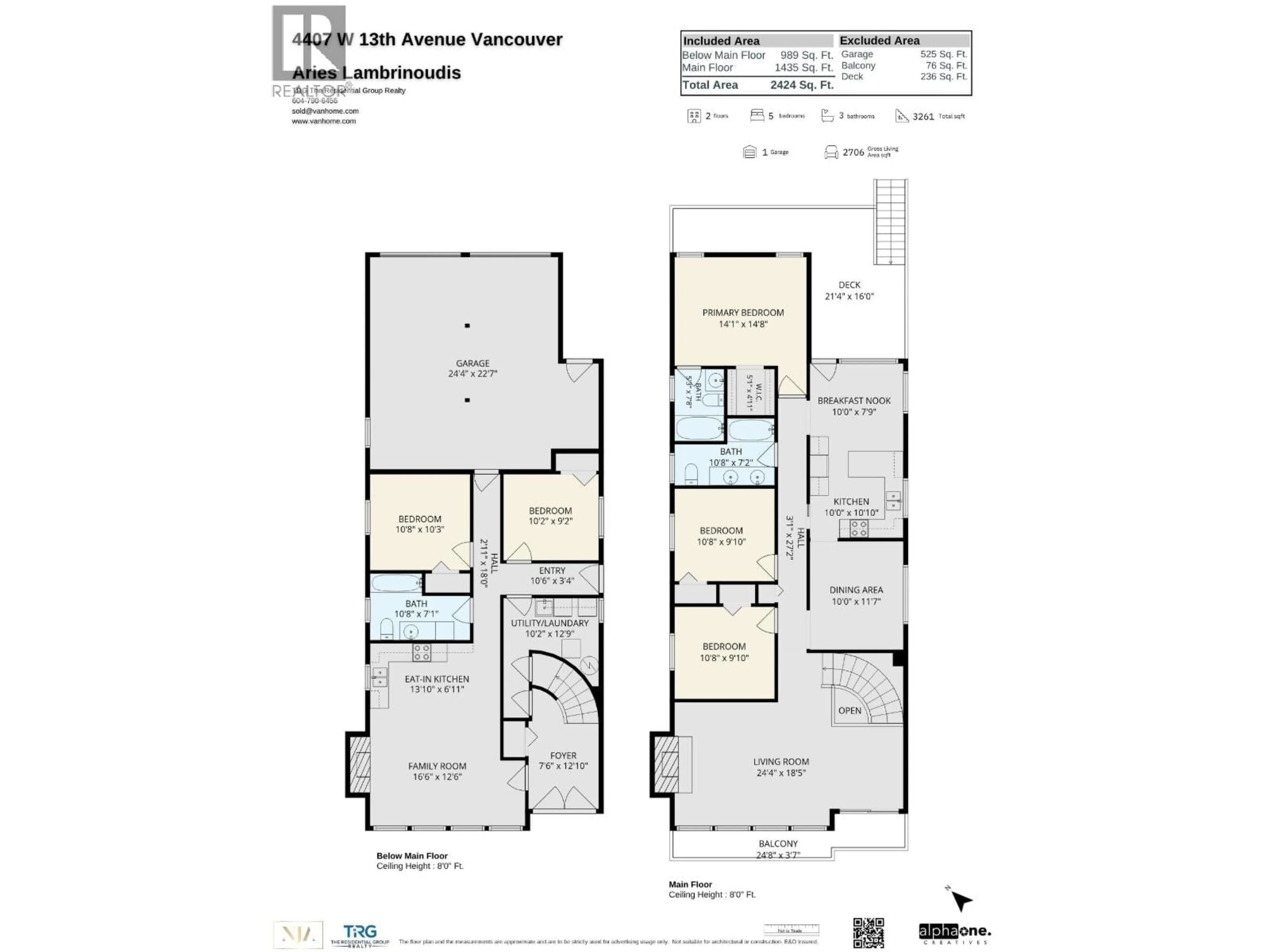 Floor plan for 4407 13TH AVENUE, Vancouver British Columbia V6R2V2