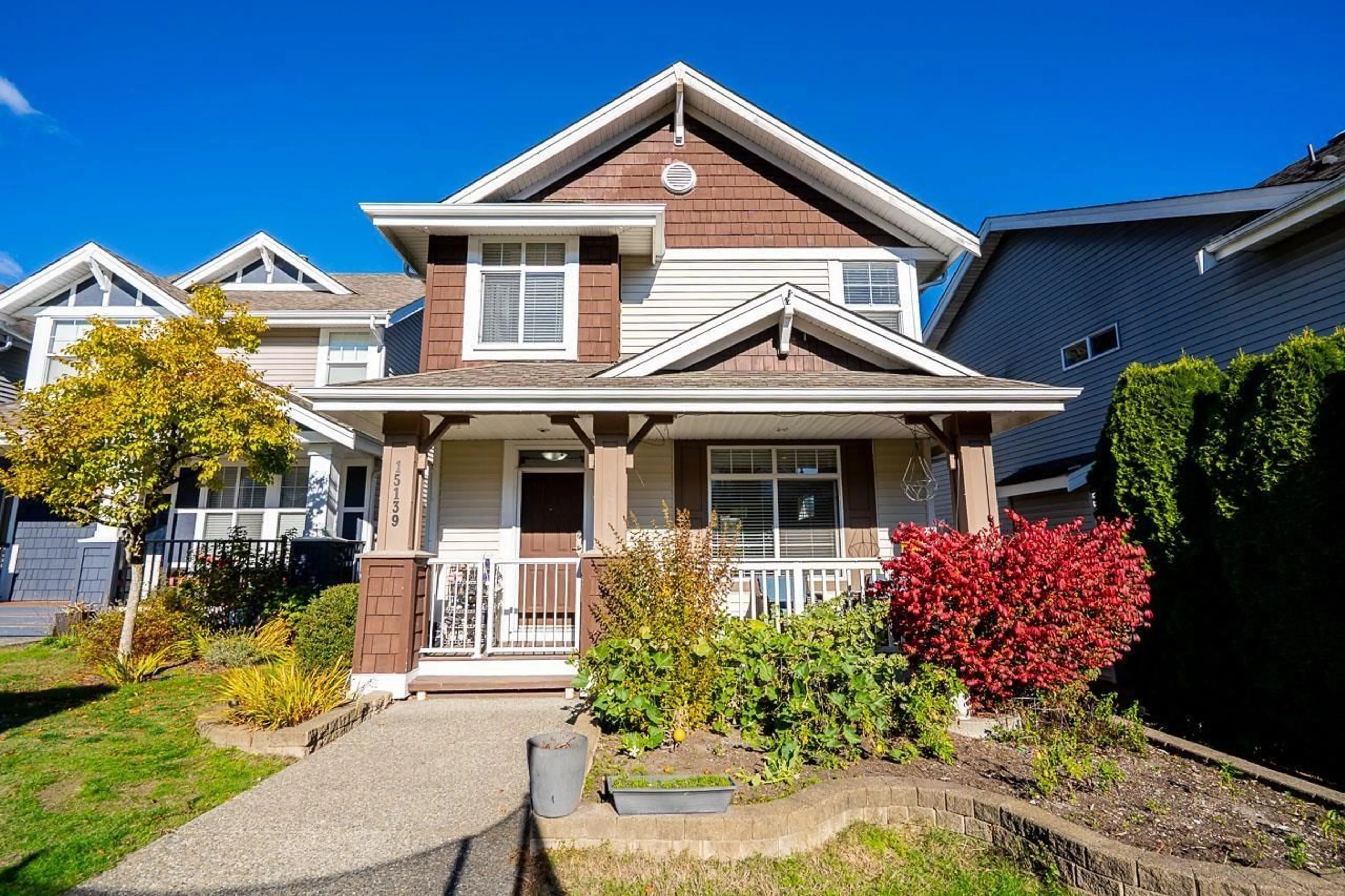 Home with vinyl exterior material, street for 15139 61A AVENUE, Surrey British Columbia V3S5J7