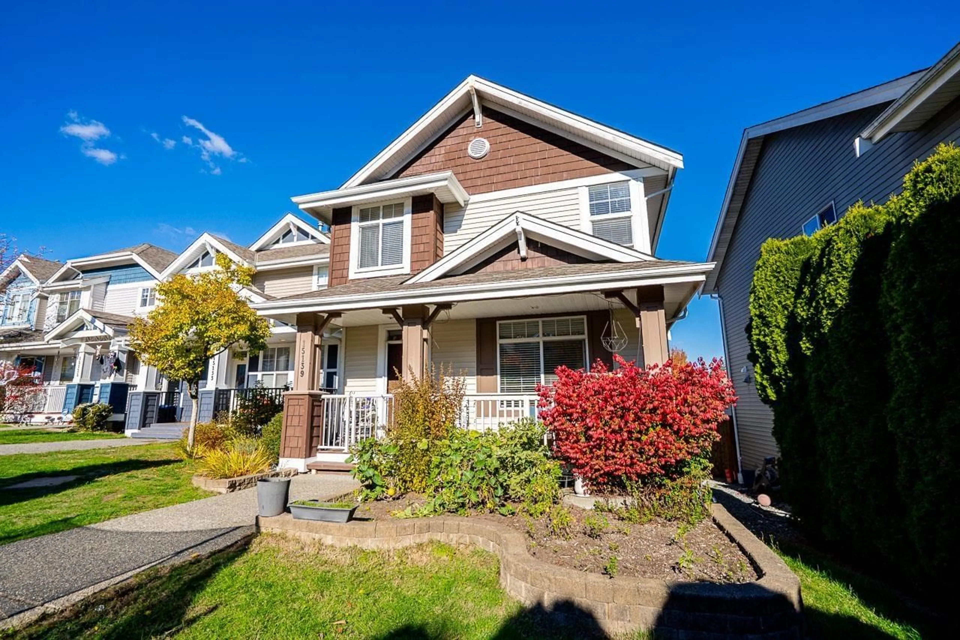 Home with vinyl exterior material, street for 15139 61A AVENUE, Surrey British Columbia V3S5J7