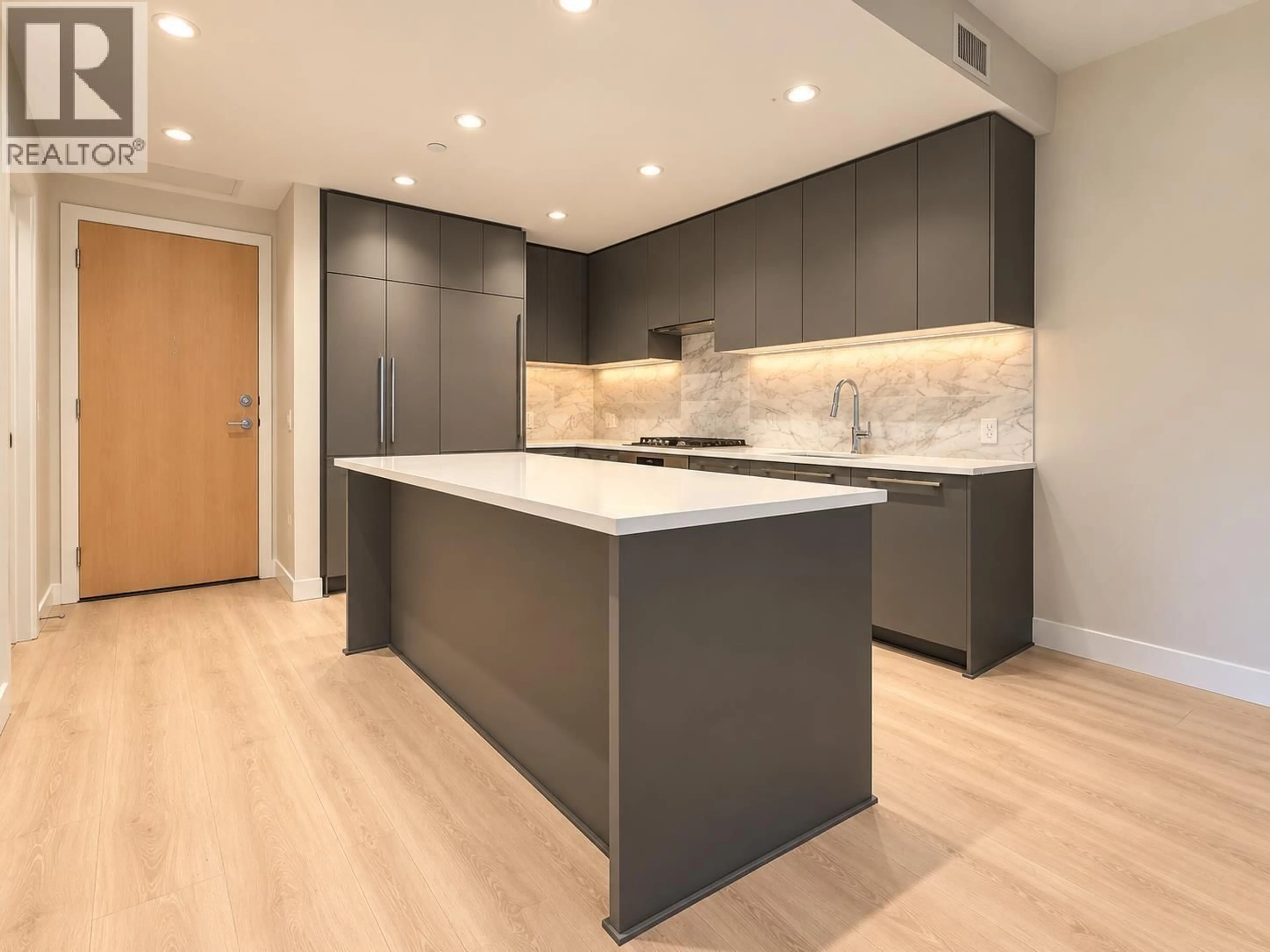 Contemporary kitchen, wood/laminate floor for 407 - 5380 CROOKED BRANCH ROAD, Vancouver British Columbia V6T0E5