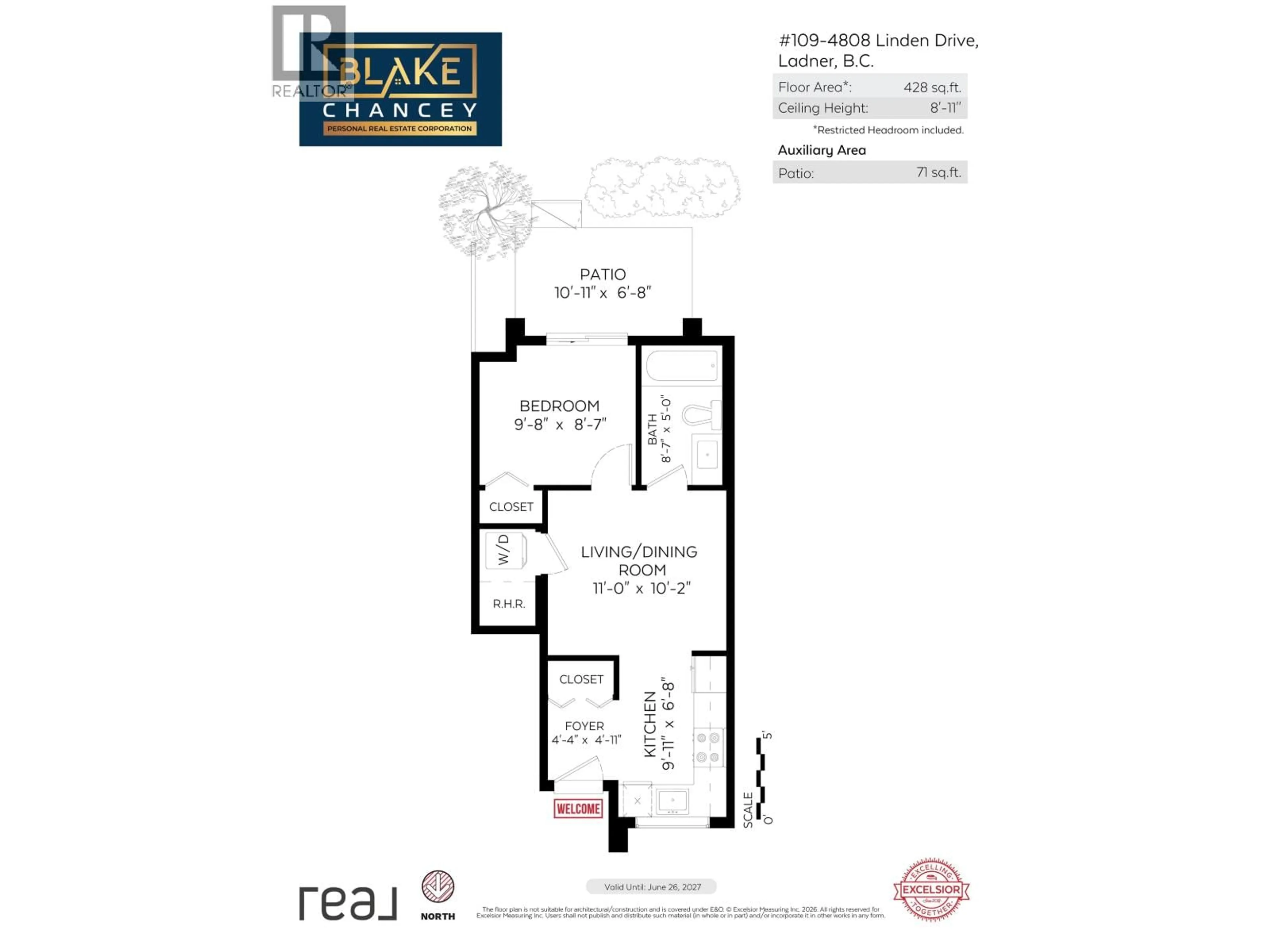 Floor plan for 109 - 4808 LINDEN DRIVE, Delta British Columbia V4K0B5