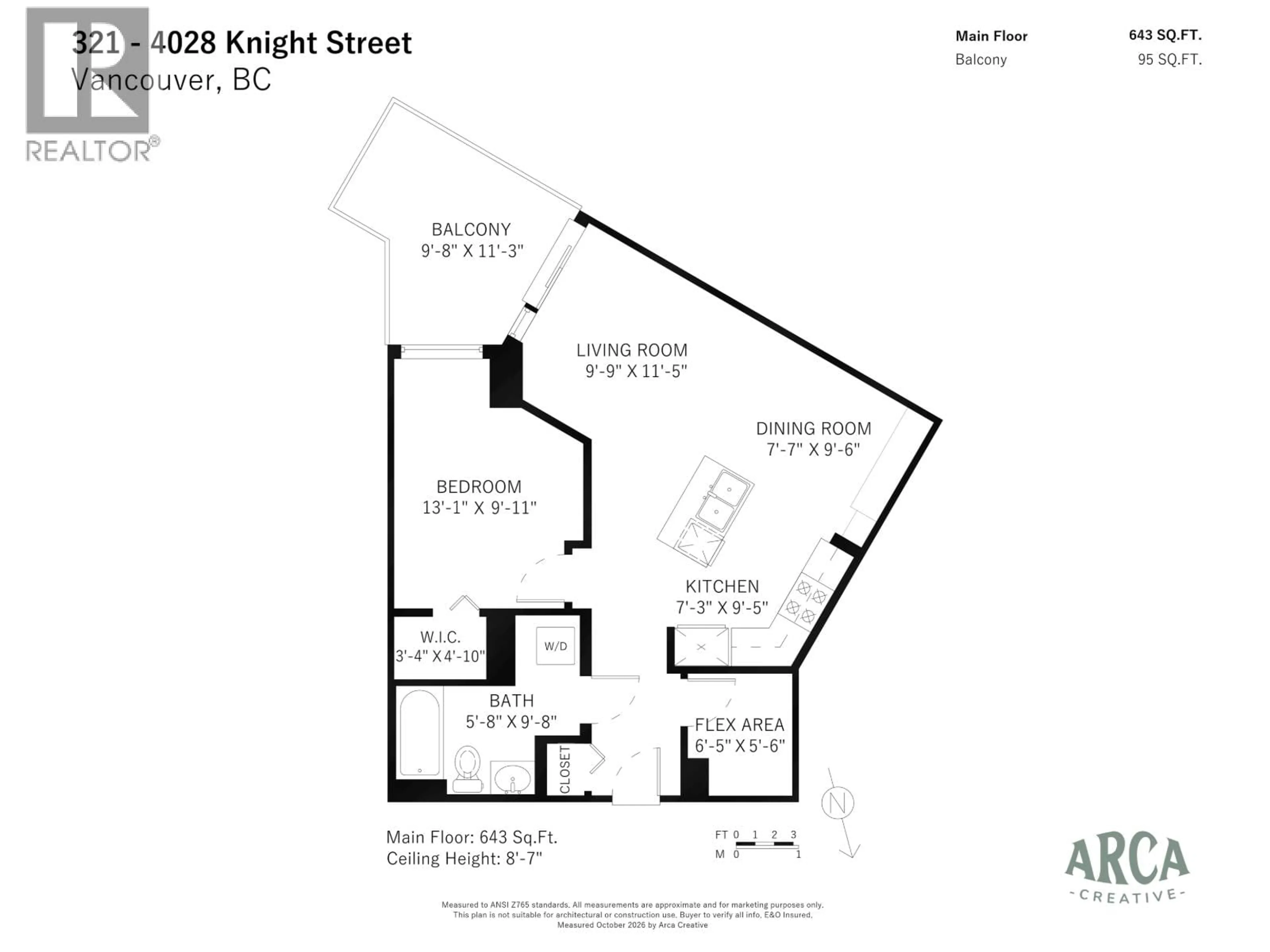 Floor plan for 321 - 4028 KNIGHT STREET, Vancouver British Columbia V5N5Y8