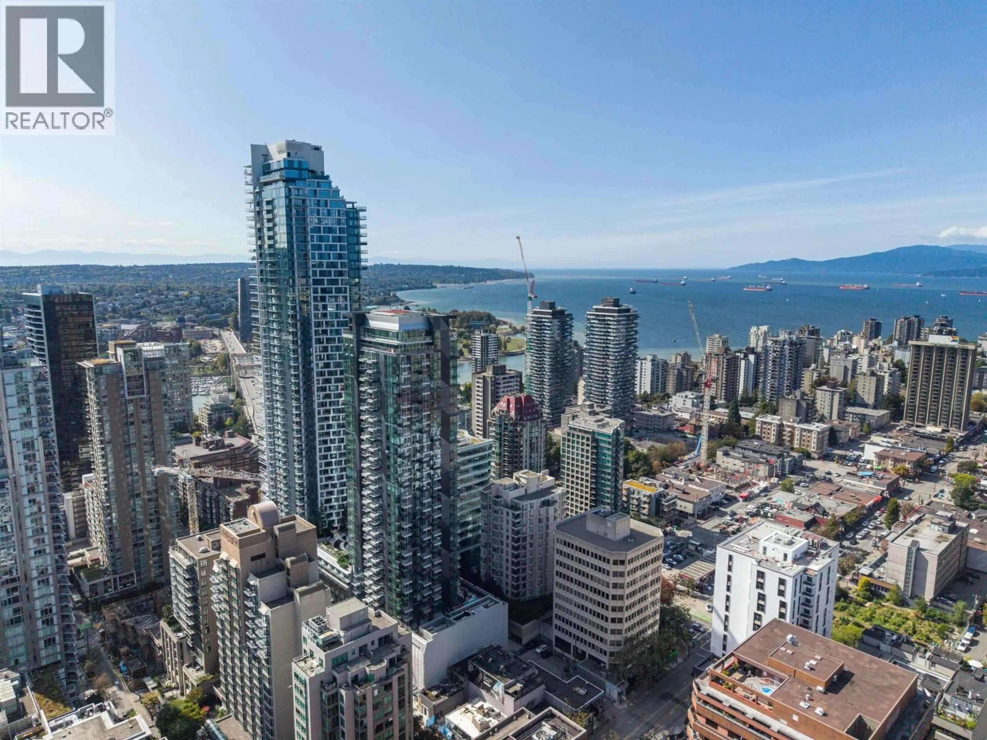 A pic from outside/outdoor area/front of a property/back of a property/a pic from drone, city buildings view from balcony for 1210 - 1277 HORNBY STREET, Vancouver British Columbia V6Z1W2