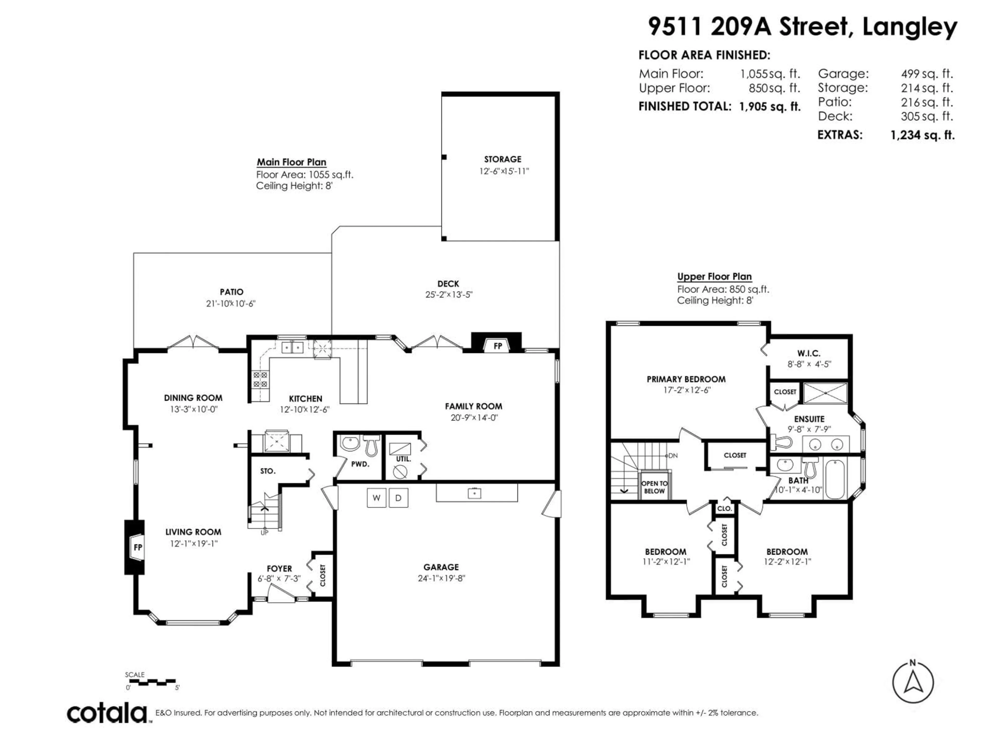 Floor plan for 9511 209A STREET, Langley British Columbia V1M2A8