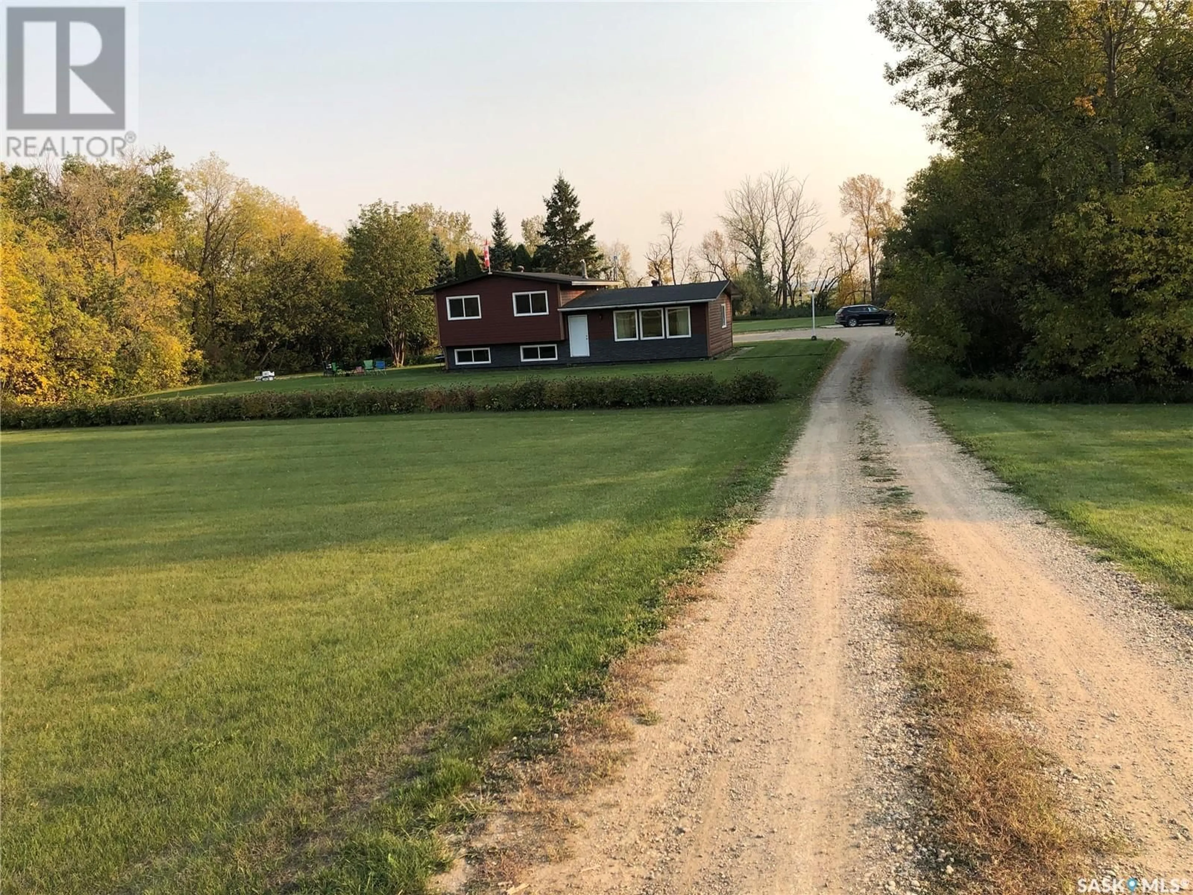 A pic from outside/outdoor area/front of a property/back of a property/a pic from drone, street for LANGENDOEN ACREAGE, Weldon Saskatchewan S0J3A0