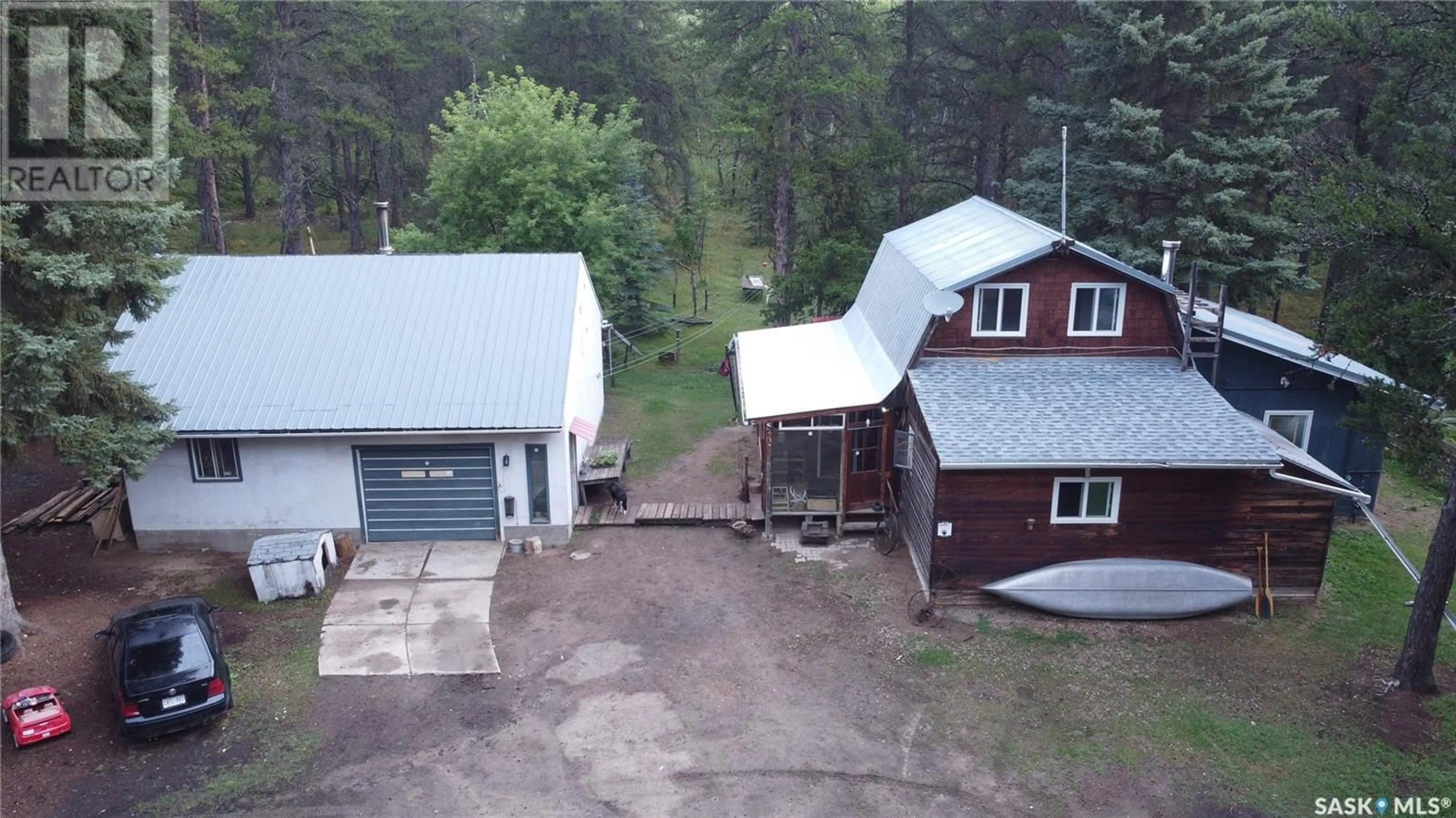A pic from outside/outdoor area/front of a property/back of a property/a pic from drone, building for HORSE LAKE ACREAGE, Duck Lake Rm No. 463 Saskatchewan S0K1J0