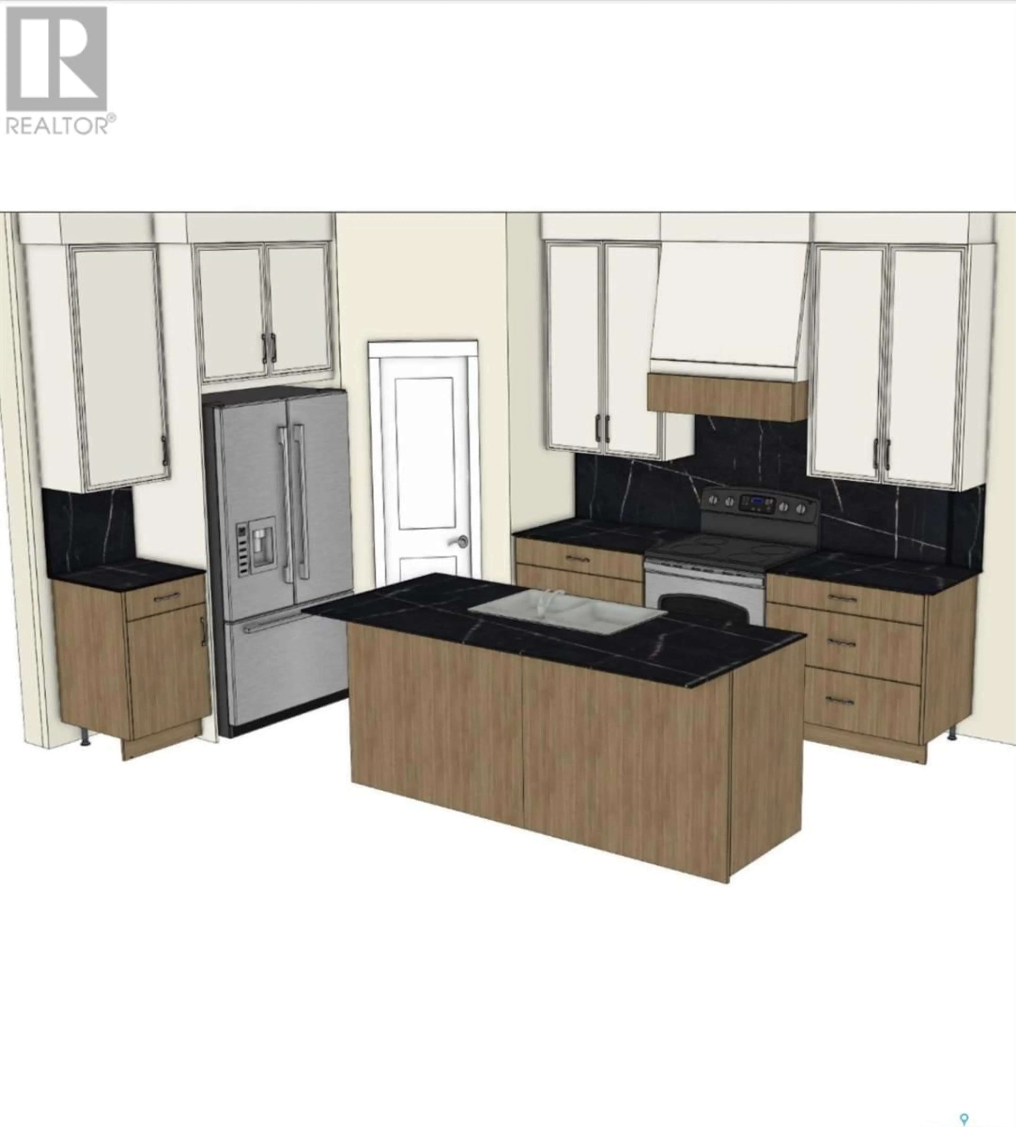Contemporary kitchen, wood/laminate floor for 1340 PARR HILL DRIVE, Martensville Saskatchewan S0K2T1