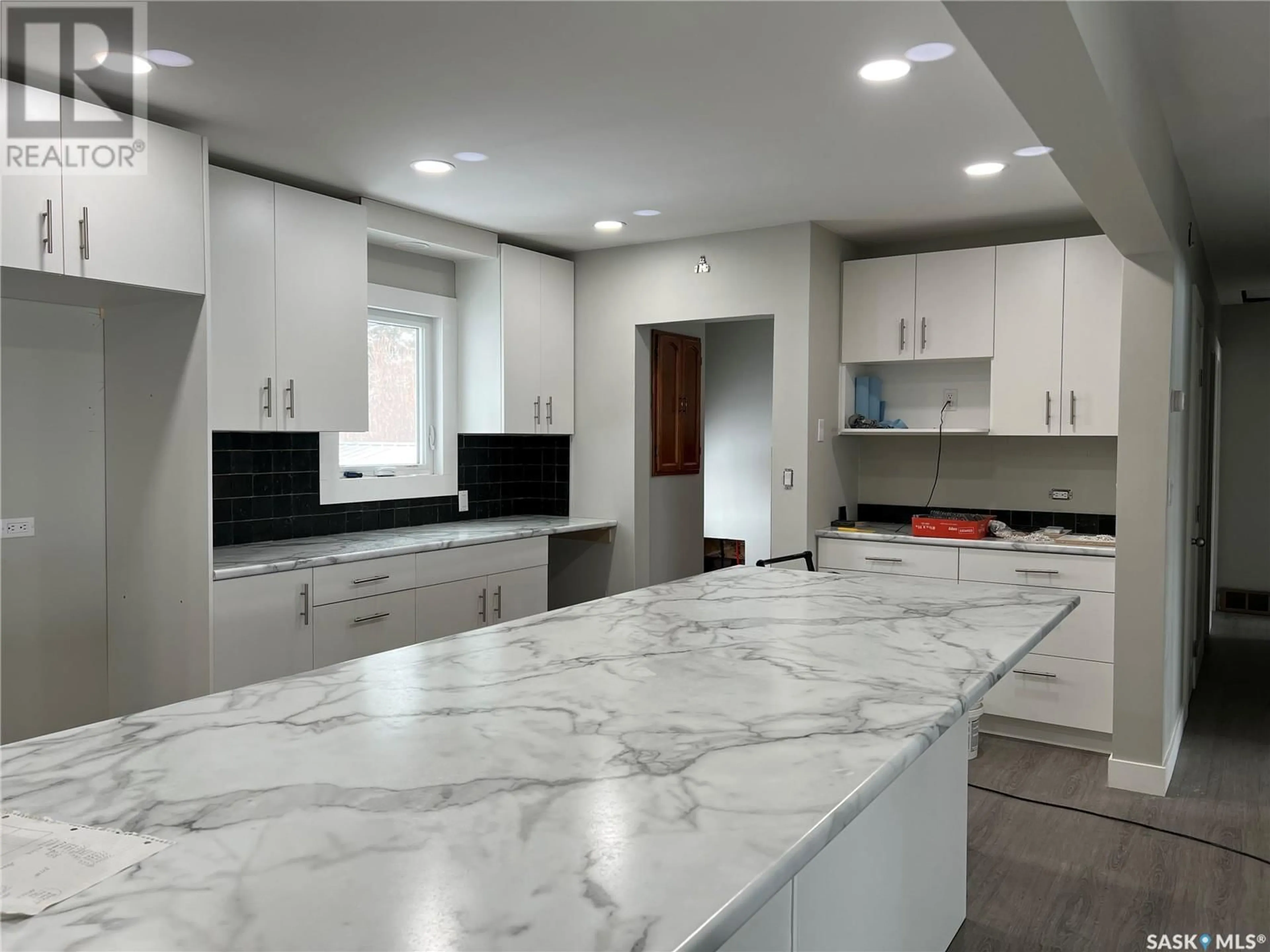 Contemporary kitchen, ceramic/tile floor for 404 SWAAN STREET, Porcupine Plain Saskatchewan S0E1H0