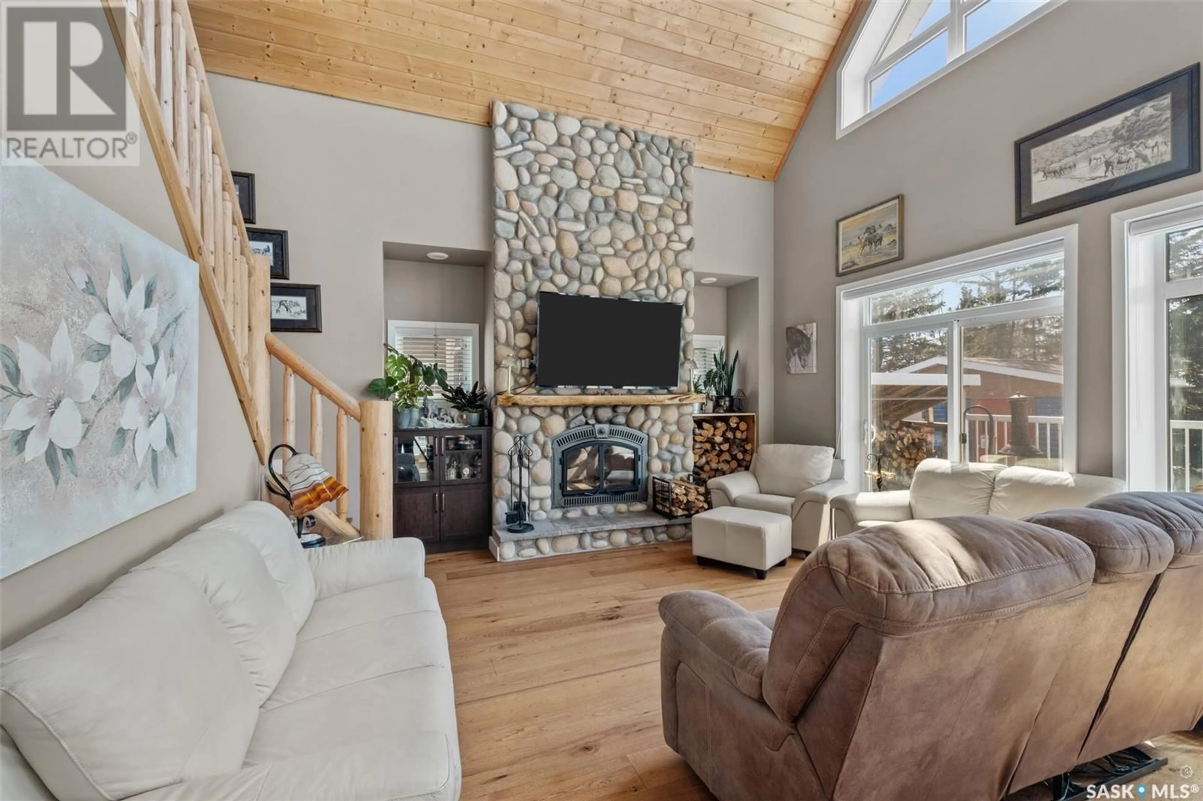 Living room with furniture, unknown for 3 WAYNE PLACE, Candle Lake Saskatchewan S0J3E0