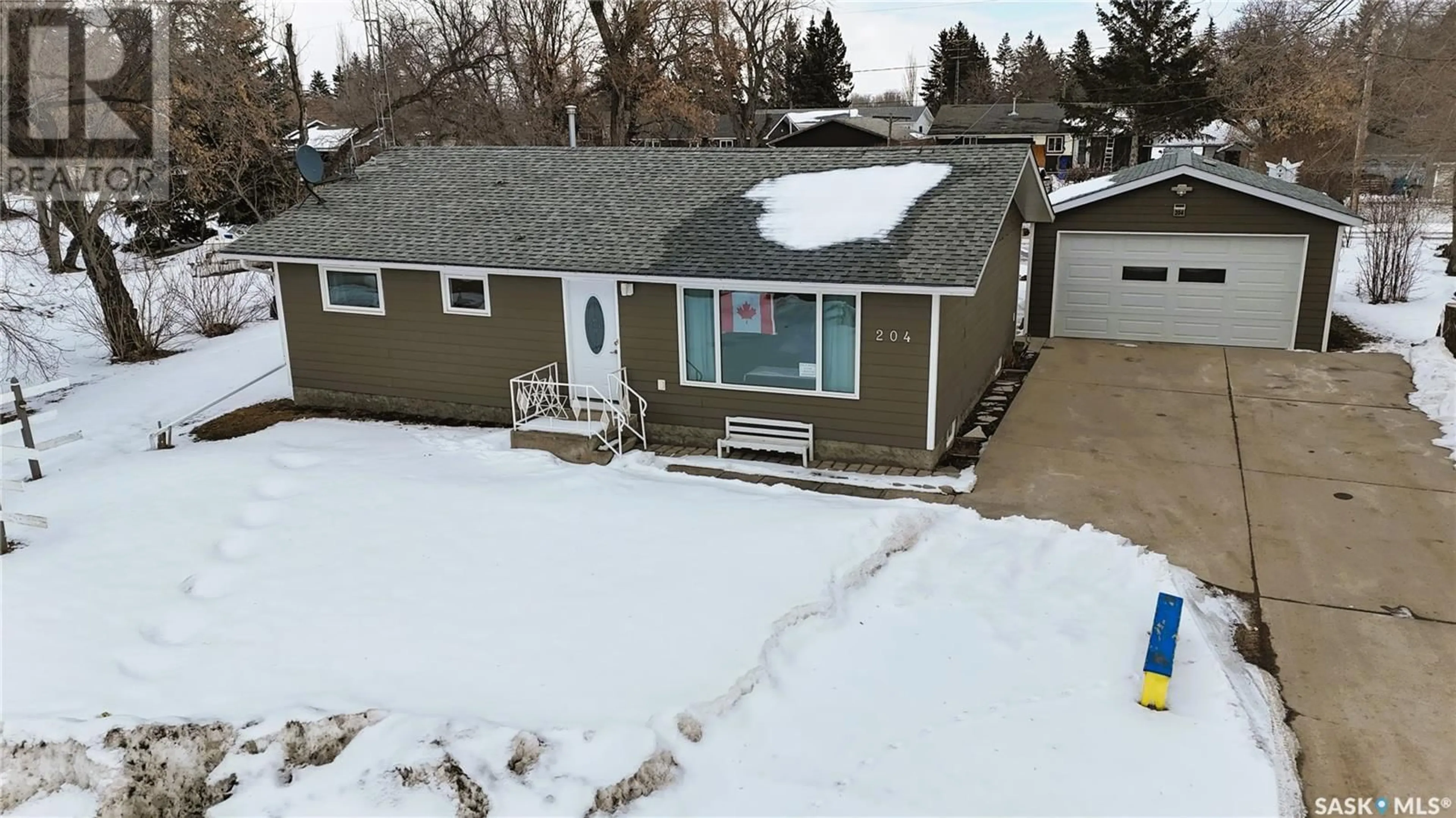 A pic from outside/outdoor area/front of a property/back of a property/a pic from drone, street for 204 SECOND AVENUE, Marcelin Saskatchewan S0J0A7