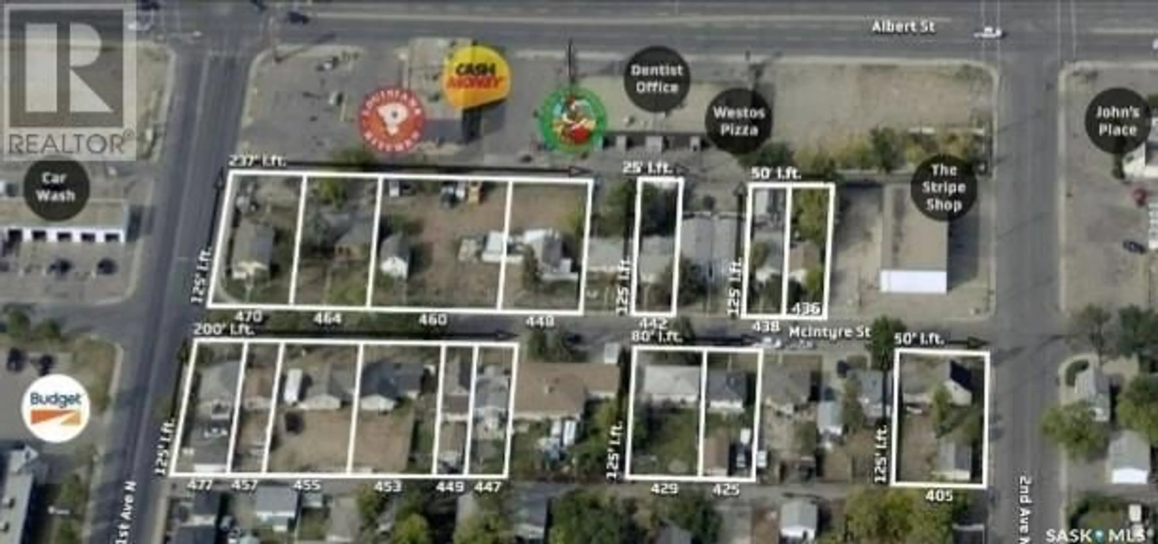 A pic from outside/outdoor area/front of a property/back of a property/a pic from drone, street for 453 MCINTYRE STREET, Regina Saskatchewan S4R2M2