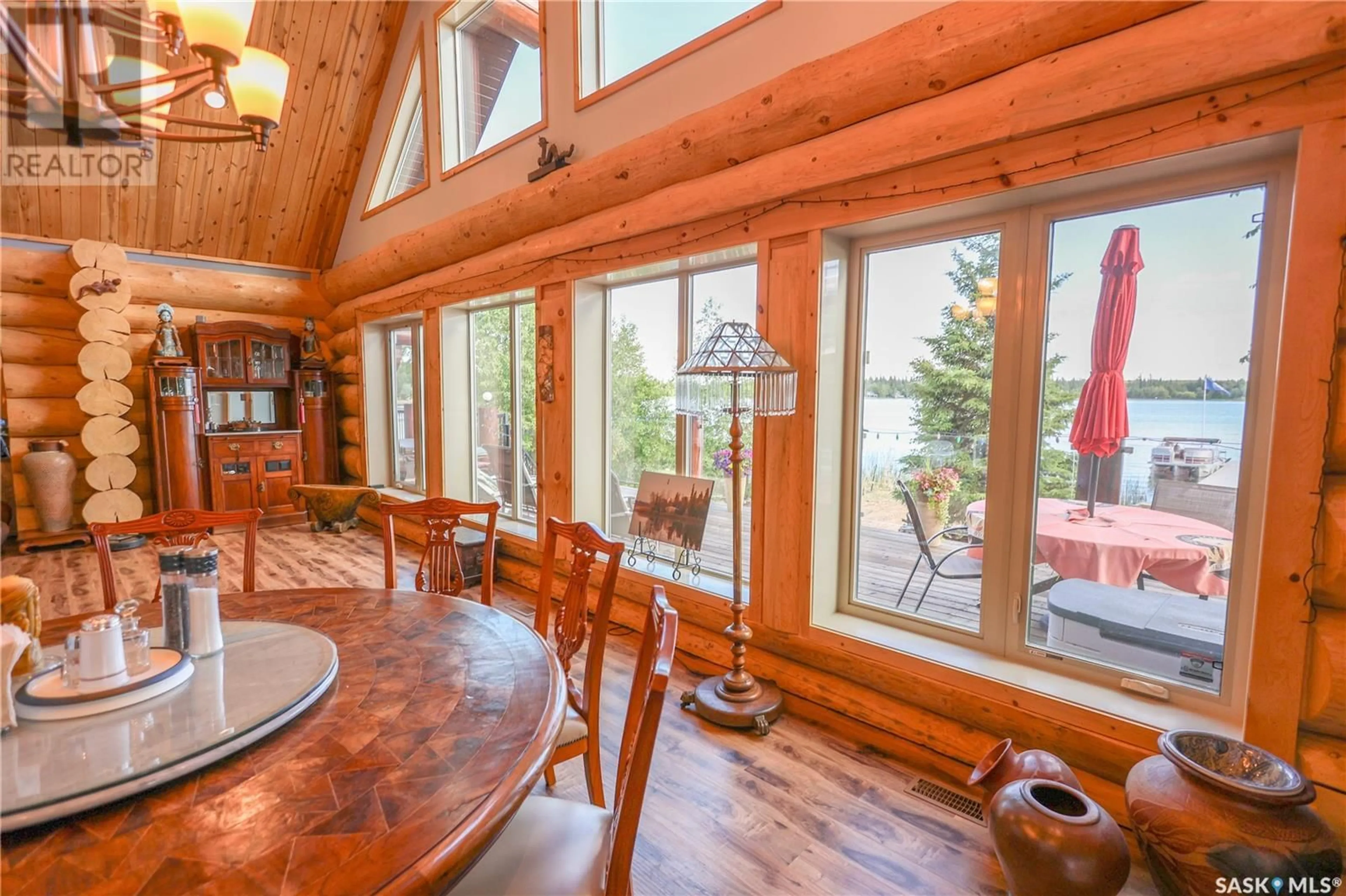 Dining room, wood/laminate floor for 105 JANICE PLACE, Emma Lake Saskatchewan S0J0N0