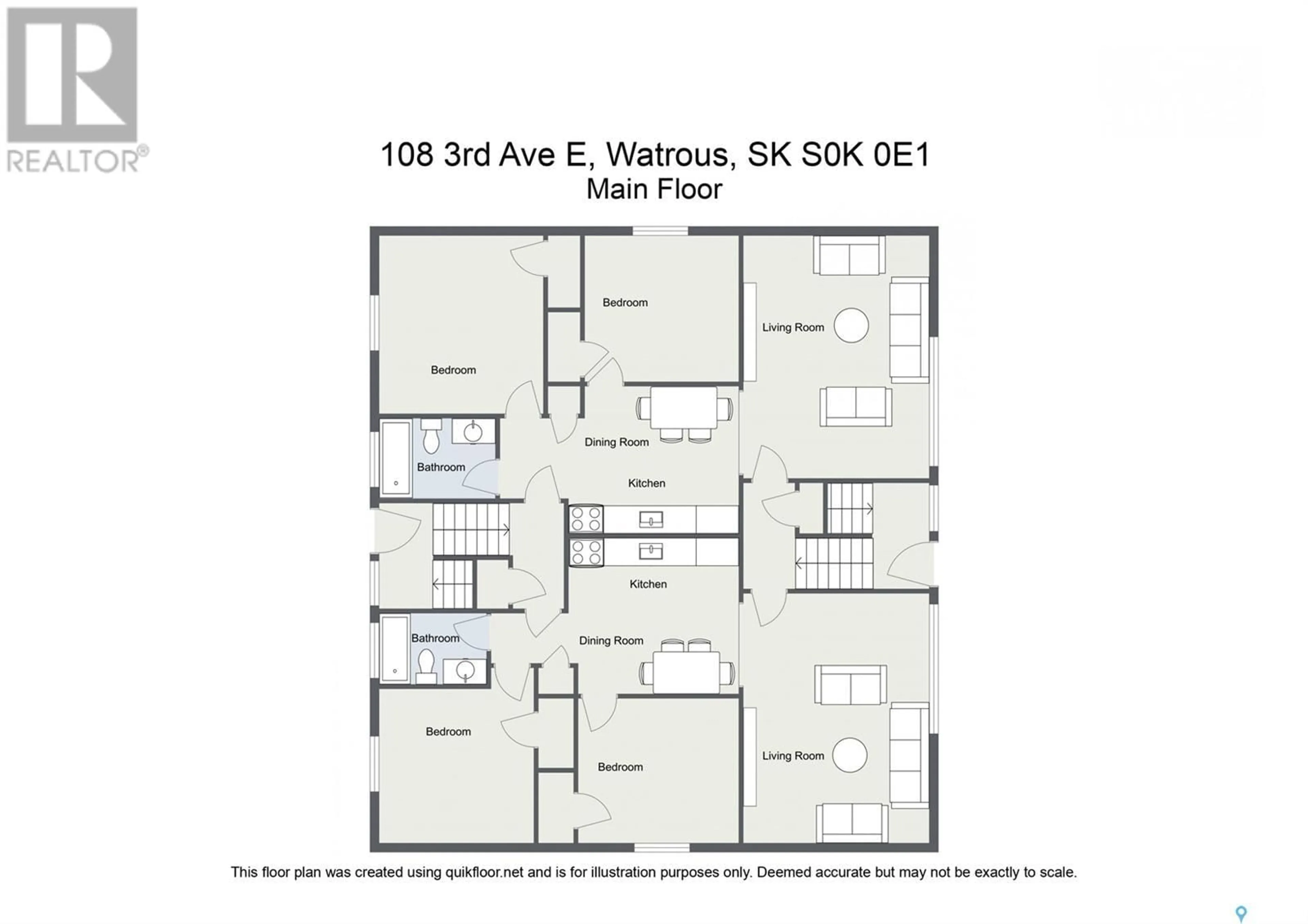 Floor plan for 108 3RD AVENUE, Watrous Saskatchewan S0K4T0