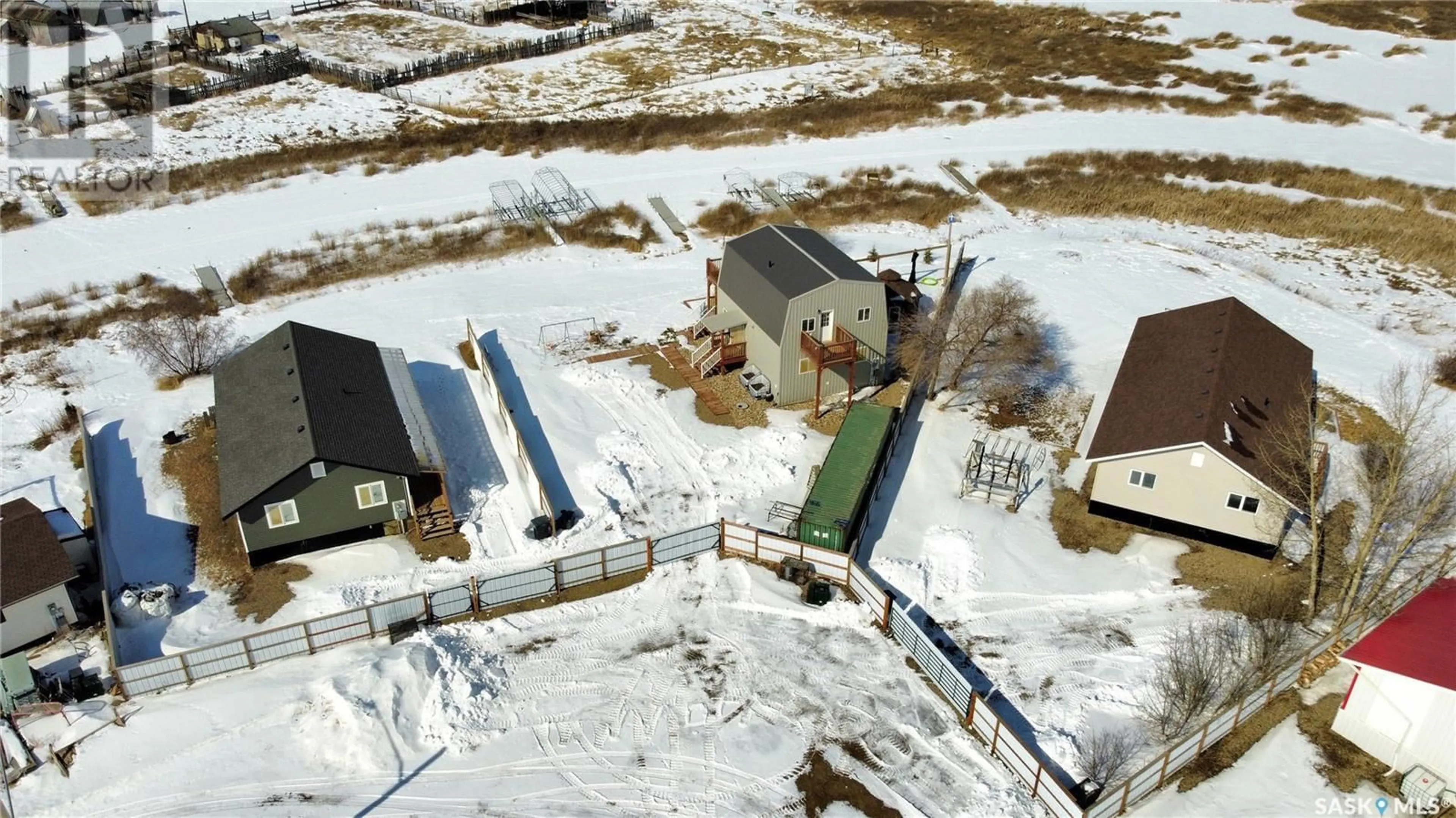 A pic from outside/outdoor area/front of a property/back of a property/a pic from drone, building for 130 MCLENNAN DRIVE, Cochin Saskatchewan S0M0L0