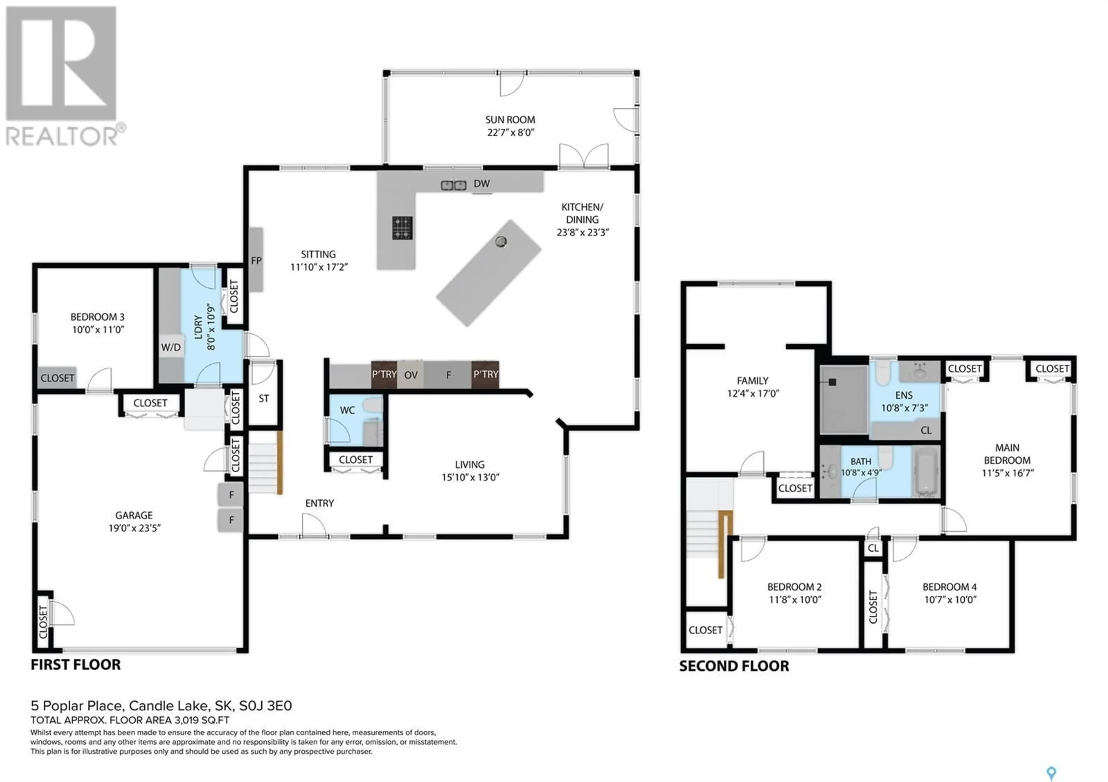 Floor plan for 5 POPLAR PLACE, Candle Lake Saskatchewan S0J3E0