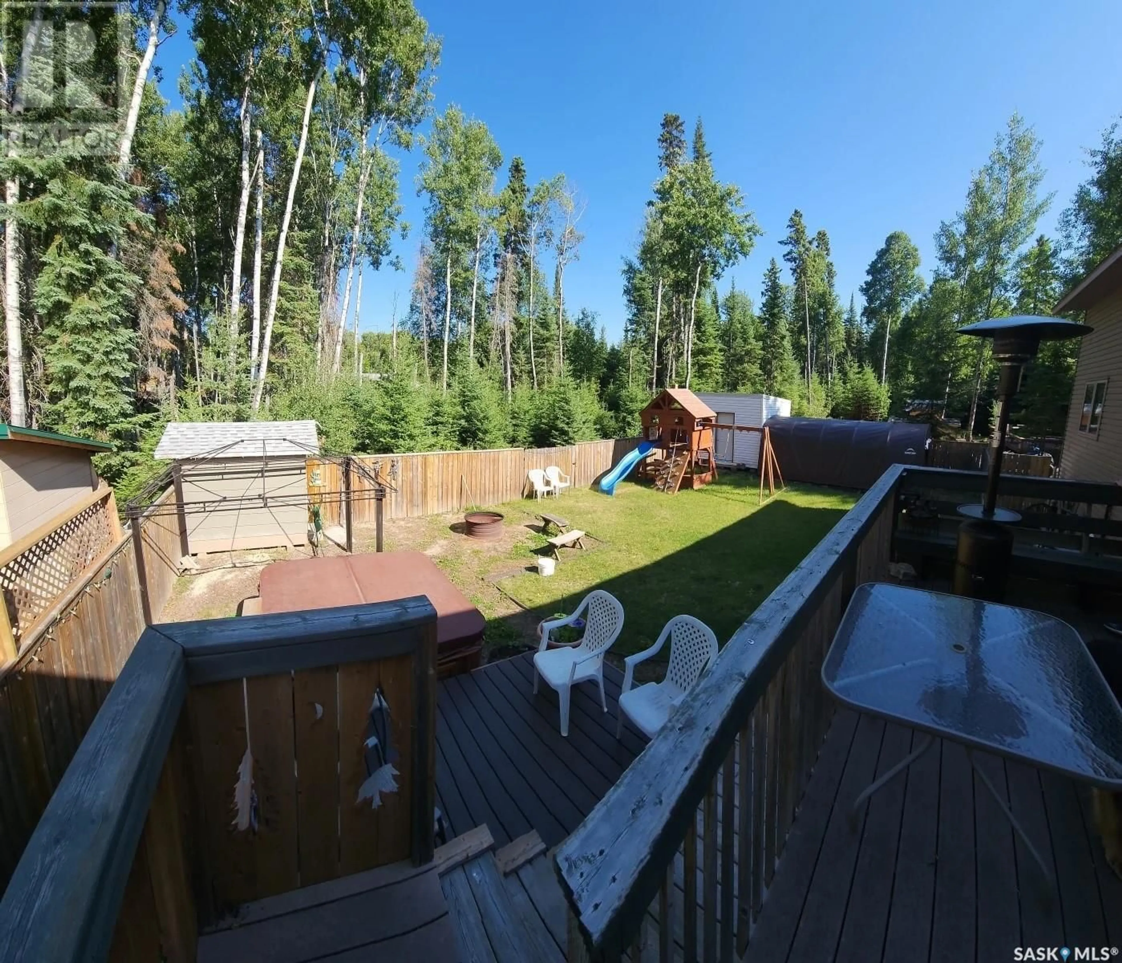 Patio, forest/trees view for 18 HAYES DRIVE, Candle Lake Saskatchewan S0J3E0