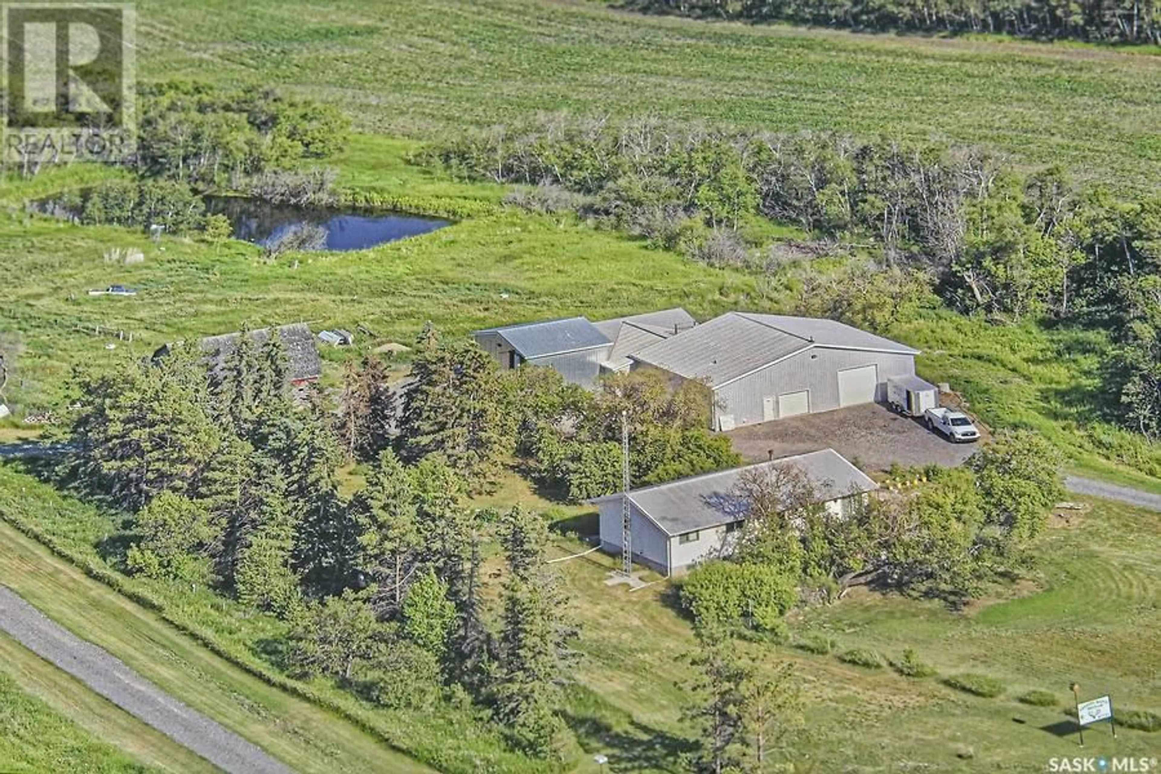 A pic from outside/outdoor area/front of a property/back of a property/a pic from drone, water/lake/river/ocean view for 1 MAPLE ROAD, Mckillop Rm No. 220 Saskatchewan S0G4V0