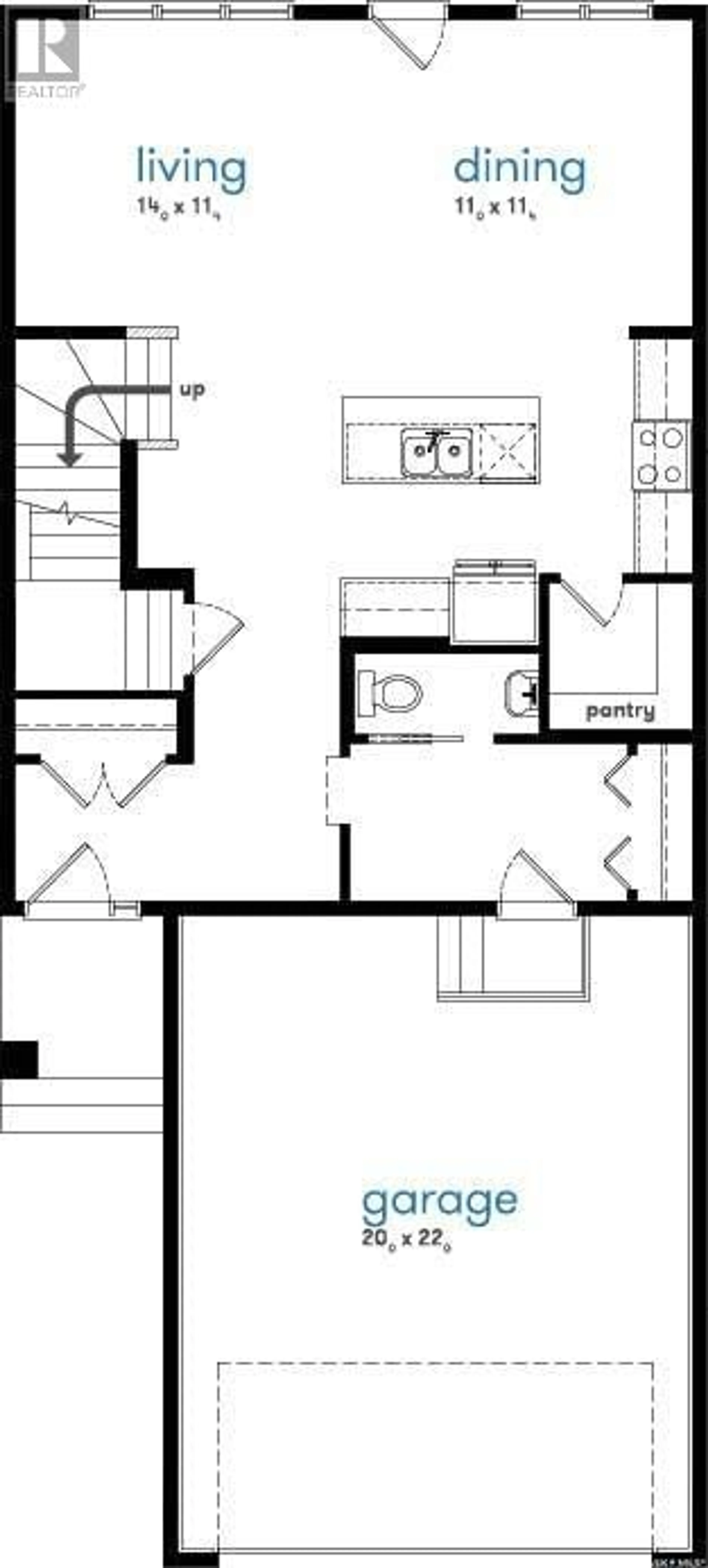 Floor plan for 5421 NICHOLSON AVENUE, Regina Saskatchewan S4V4B3