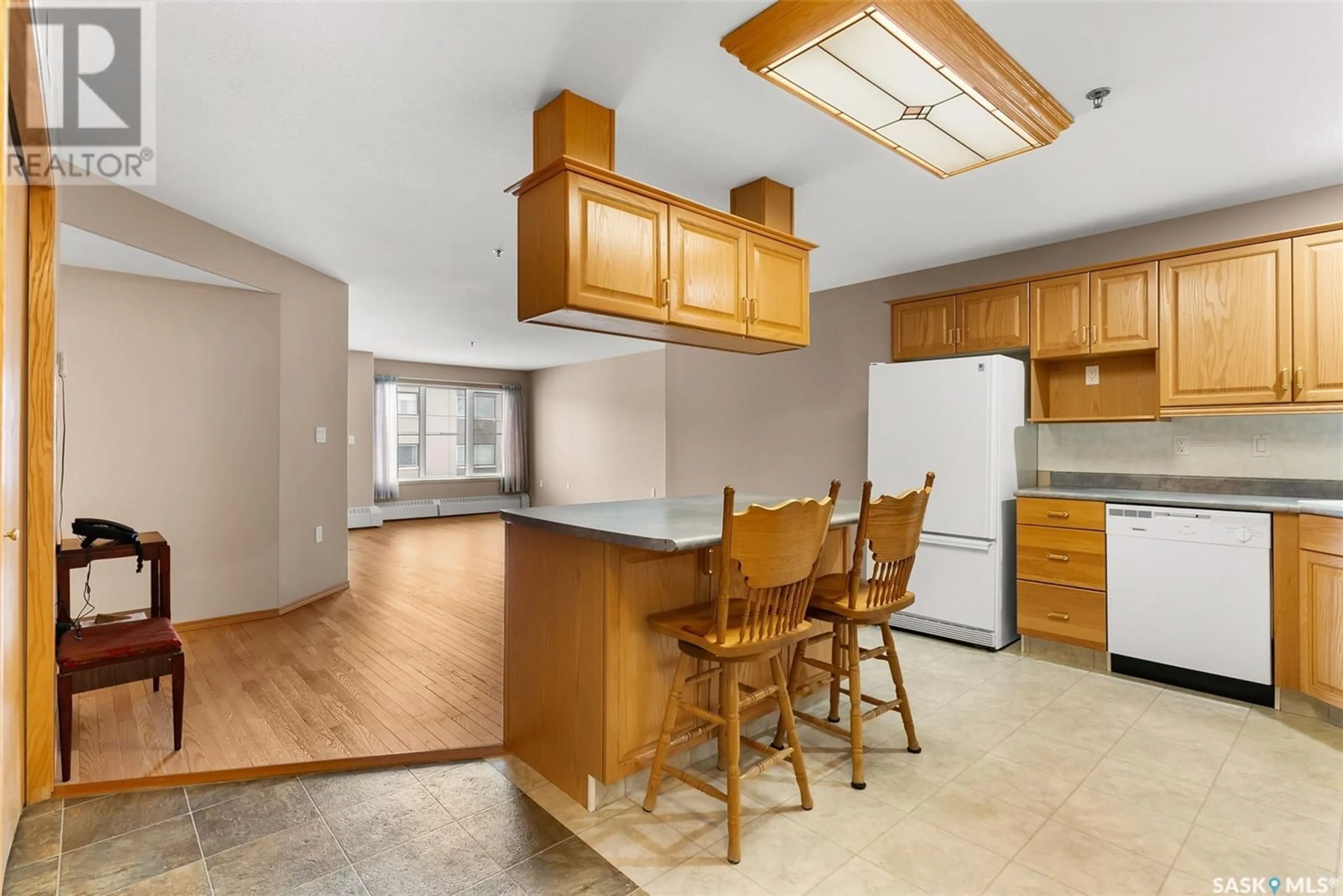 Open concept kitchen, unknown for 205 - 204 MCINTYRE STREET N, Regina Saskatchewan S4R3B7