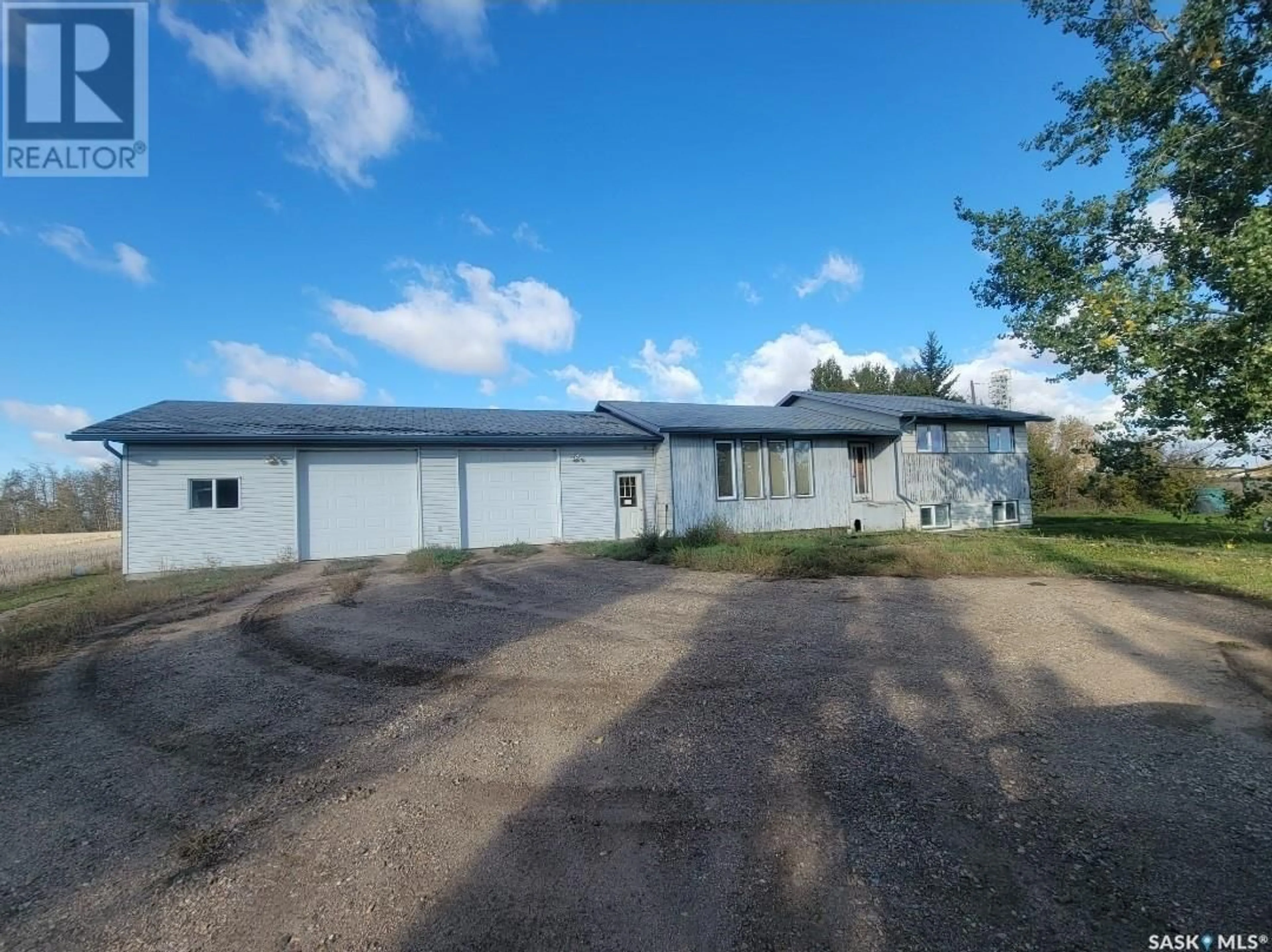 A pic from outside/outdoor area/front of a property/back of a property/a pic from drone, building for 47424 RM OF ELDON ACREAGE, Maidstone Saskatchewan S0M1M0