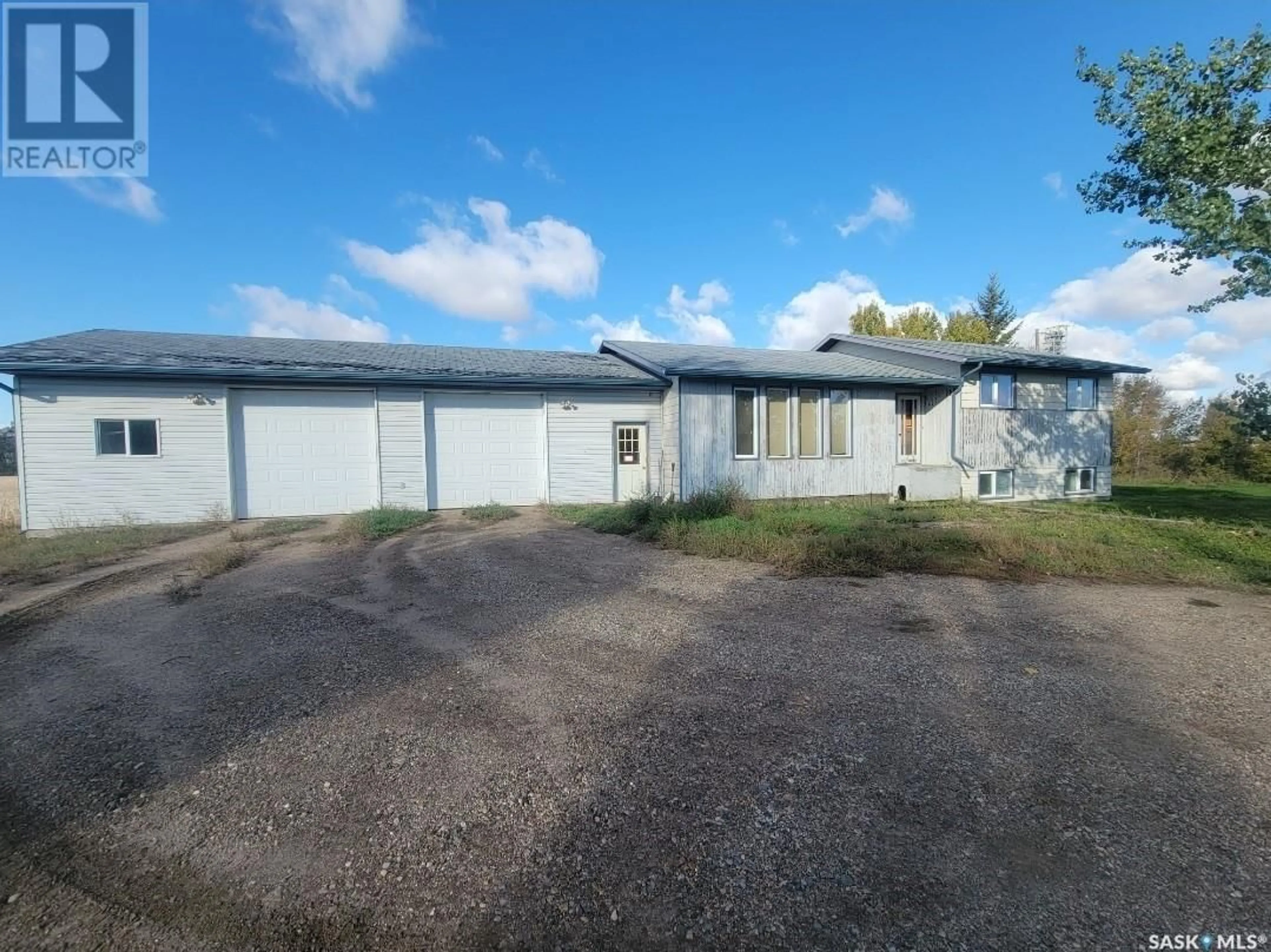 A pic from outside/outdoor area/front of a property/back of a property/a pic from drone, street for 47424 RM OF ELDON ACREAGE, Maidstone Saskatchewan S0M1M0