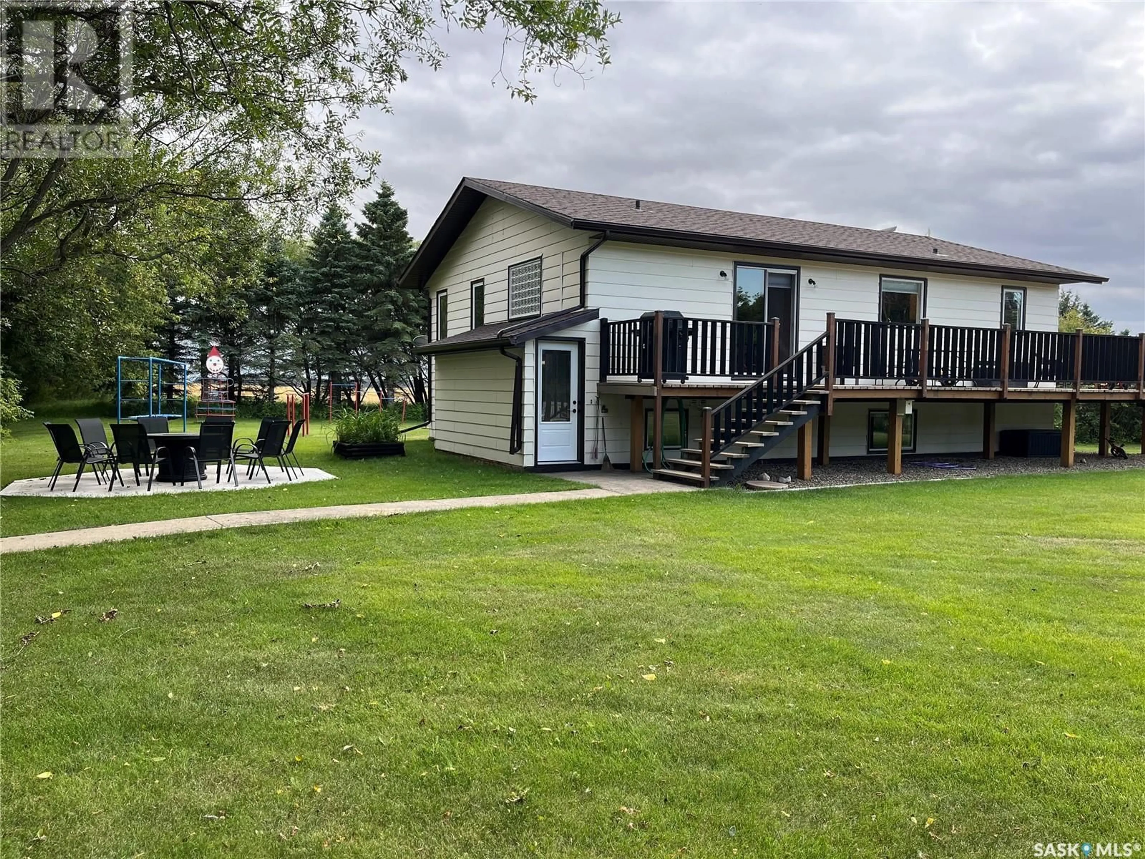 A pic from outside/outdoor area/front of a property/back of a property/a pic from drone, water/lake/river/ocean view for POHLER ACREAGE, Spalding Saskatchewan S0K4C0